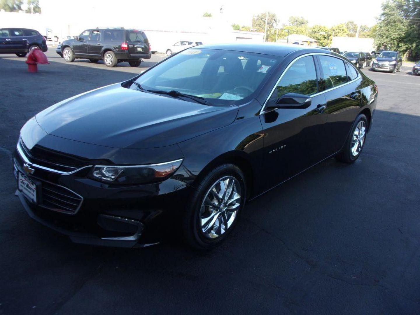 2018 BLACK CHEVROLET MALIBU LT (1G1ZD5ST6JF) with an 1.5L engine, Automatic transmission, located at 501 E. Columbia St., Springfield, OH, 45503, (800) 262-7122, 39.925262, -83.801796 - Photo#2