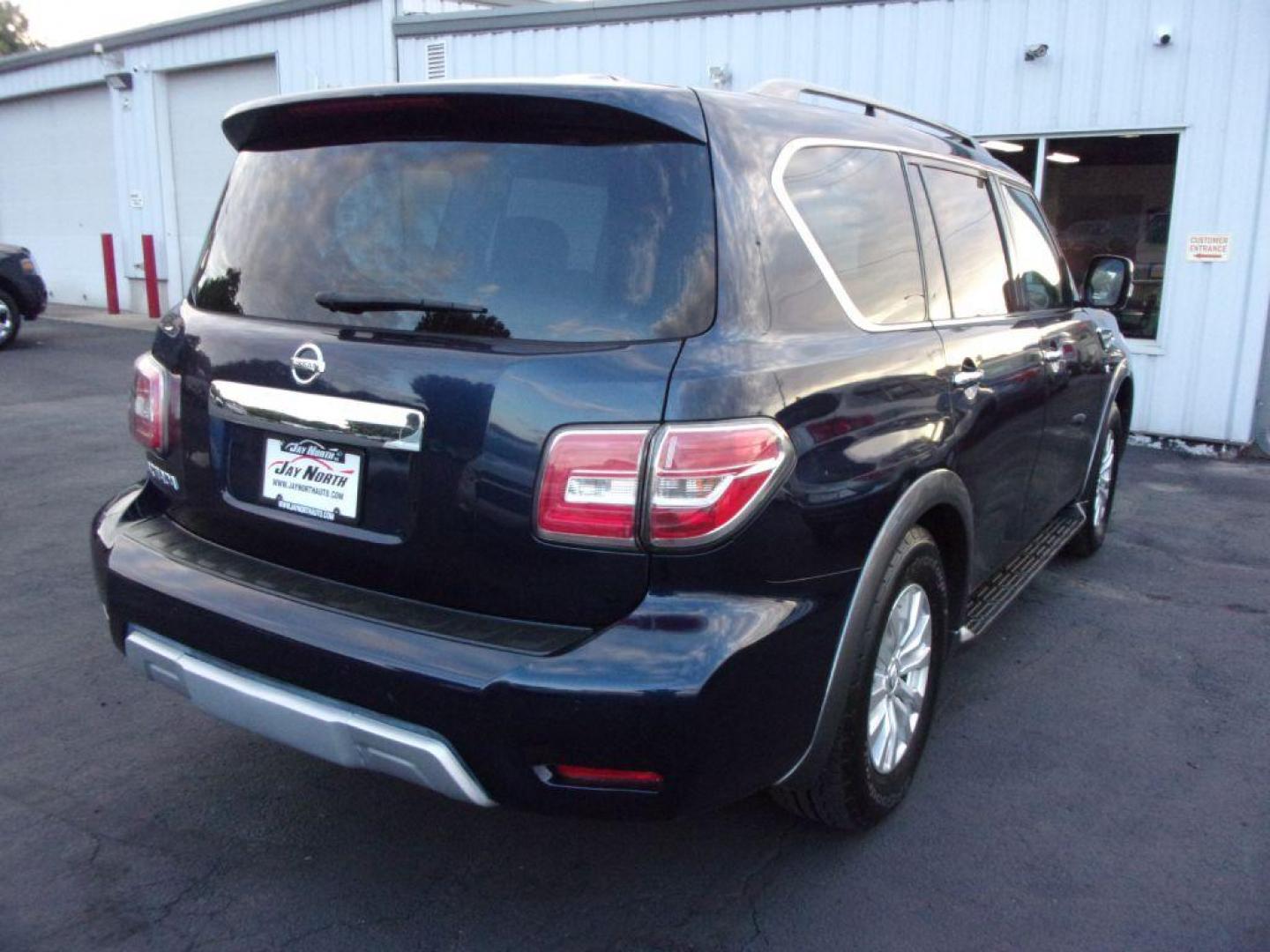 2018 BLUE NISSAN ARMADA SV (JN8AY2ND1J9) with an 5.6L engine, Automatic transmission, located at 501 E. Columbia St., Springfield, OH, 45503, (800) 262-7122, 39.925262, -83.801796 - *** 5.6L V8 *** 3rd Row Seating *** Power lift gate *** Bose Audio *** 2wd *** Serviced and Detailed *** NICE!!! *** Jay North Auto has offered hand picked vehicles since 1965! Our customer's enjoy a NO pressure buying experience with a small town feel. All of our vehicles get fully inspected a - Photo#5