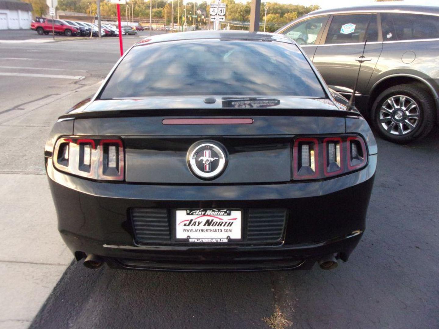 2014 BLACK FORD MUSTANG PREMIUM (1ZVBP8AM9E5) with an 3.7L engine, Automatic transmission, located at 501 E. Columbia St., Springfield, OH, 45503, (800) 262-7122, 39.925262, -83.801796 - Photo#5