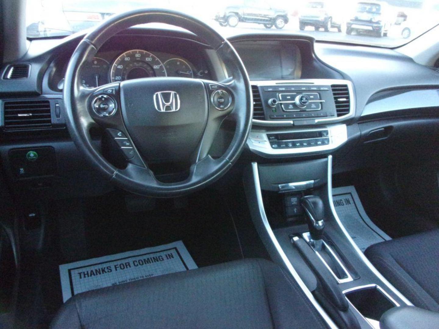 2013 BLUE HONDA ACCORD SPORT (1HGCR2F55DA) with an 2.4L engine, Continuously Variable transmission, located at 501 E. Columbia St., Springfield, OH, 45503, (800) 262-7122, 39.925262, -83.801796 - Photo#5