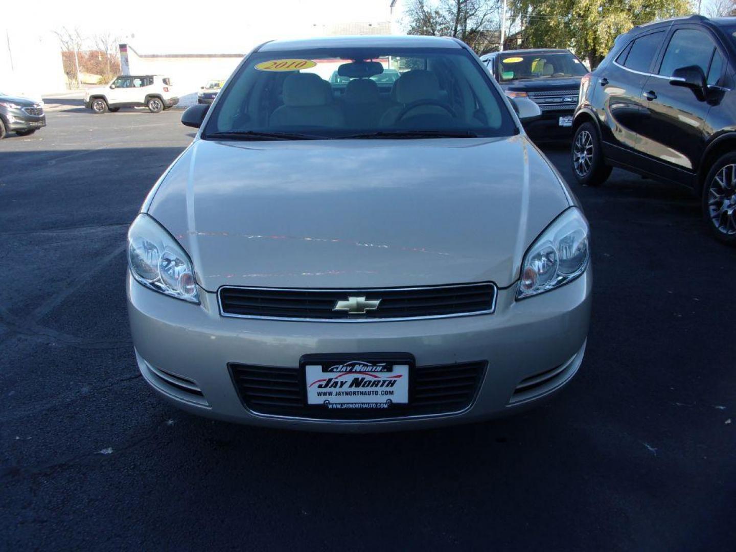 2010 GOLD CHEVROLET IMPALA LS (2G1WA5EKXA1) with an 3.5L engine, Automatic transmission, located at 501 E. Columbia St., Springfield, OH, 45503, (800) 262-7122, 39.925262, -83.801796 - Photo#1