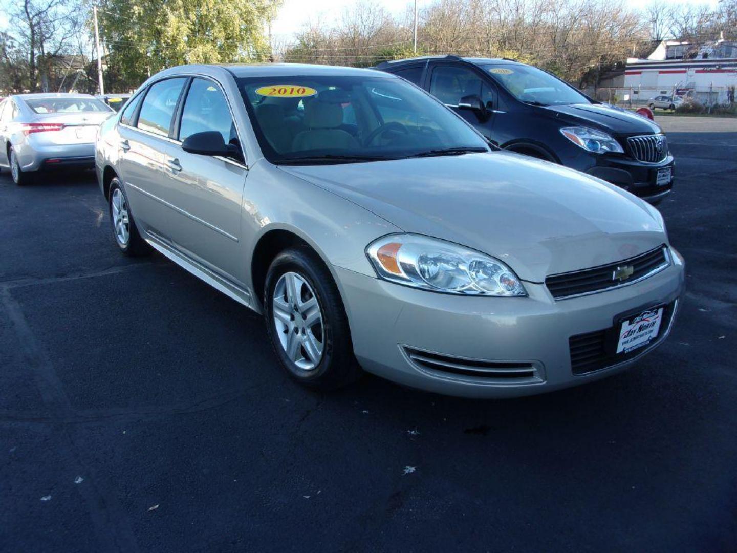 2010 GOLD CHEVROLET IMPALA LS (2G1WA5EKXA1) with an 3.5L engine, Automatic transmission, located at 501 E. Columbia St., Springfield, OH, 45503, (800) 262-7122, 39.925262, -83.801796 - Photo#2