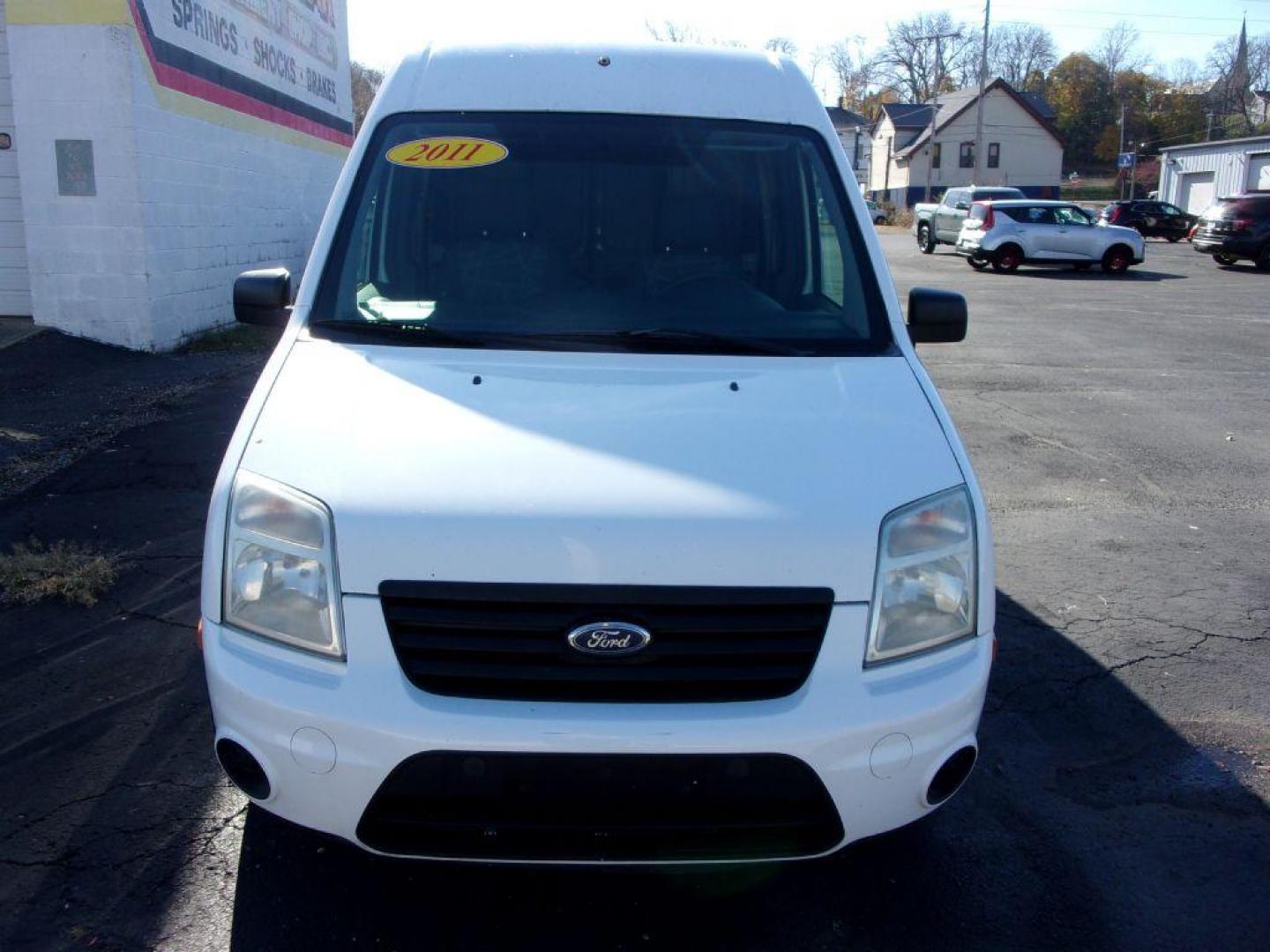 2011 WHITE FORD TRANSIT CONNECT XLT (NM0LS7BN9BT) with an 2.0L engine, Automatic transmission, located at 501 E. Columbia St., Springfield, OH, 45503, (800) 262-7122, 39.925262, -83.801796 - Photo#1