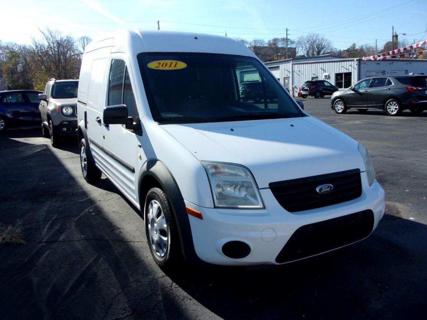 2011 WHITE FORD TRANSIT CONNECT XLT (NM0LS7BN9BT) with an 2.0L engine, Automatic transmission, located at 501 E. Columbia St., Springfield, OH, 45503, (800) 262-7122, 39.925262, -83.801796 - Photo#2