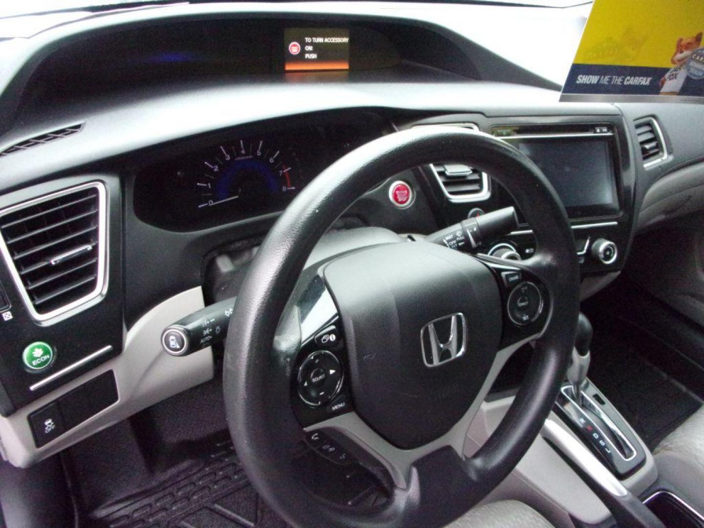 2015 GRAY HONDA CIVIC EX (19XFB2F81FE) with an 1.8L engine, Continuously Variable transmission, located at 501 E. Columbia St., Springfield, OH, 45503, (800) 262-7122, 39.925262, -83.801796 - Photo#13