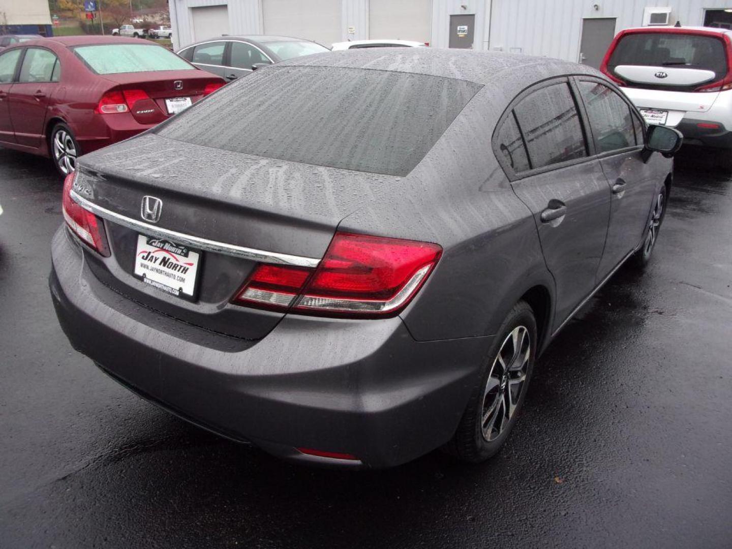 2015 GRAY HONDA CIVIC EX (19XFB2F81FE) with an 1.8L engine, Continuously Variable transmission, located at 501 E. Columbia St., Springfield, OH, 45503, (800) 262-7122, 39.925262, -83.801796 - Photo#6