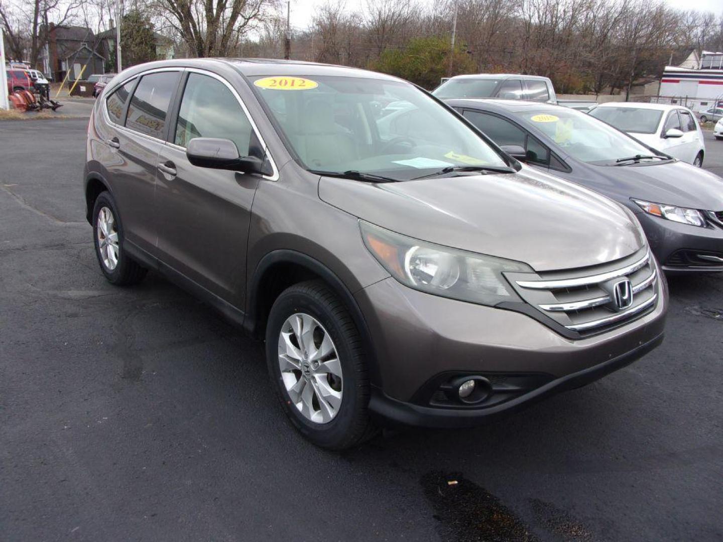 2012 GRAY HONDA CR-V EX (5J6RM4H53CL) with an 2.4L engine, Automatic transmission, located at 501 E. Columbia St., Springfield, OH, 45503, (800) 262-7122, 39.925262, -83.801796 - Photo#1