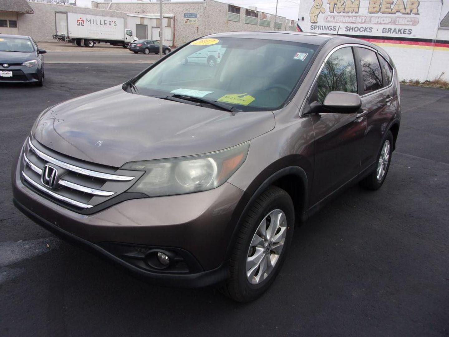 2012 GRAY HONDA CR-V EX (5J6RM4H53CL) with an 2.4L engine, Automatic transmission, located at 501 E. Columbia St., Springfield, OH, 45503, (800) 262-7122, 39.925262, -83.801796 - Photo#3