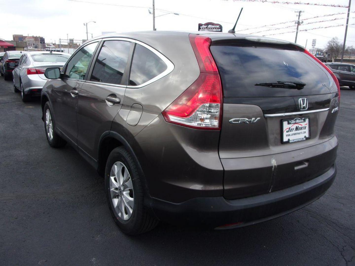 2012 GRAY HONDA CR-V EX (5J6RM4H53CL) with an 2.4L engine, Automatic transmission, located at 501 E. Columbia St., Springfield, OH, 45503, (800) 262-7122, 39.925262, -83.801796 - Photo#4