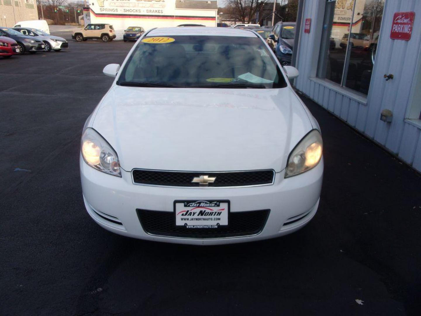 2012 WHITE CHEVROLET IMPALA LT (2G1WG5E35C1) with an 3.6L engine, Automatic transmission, located at 501 E. Columbia St., Springfield, OH, 45503, (800) 262-7122, 39.925262, -83.801796 - *** LT *** Remote Start *** Serviced and Detailed *** Jay North Auto has offered hand picked vehicles since 1965! Our customer's enjoy a NO pressure buying experience with a small town feel. All of our vehicles get fully inspected and detailed. We are a preferred dealer for many local credit uni - Photo#2