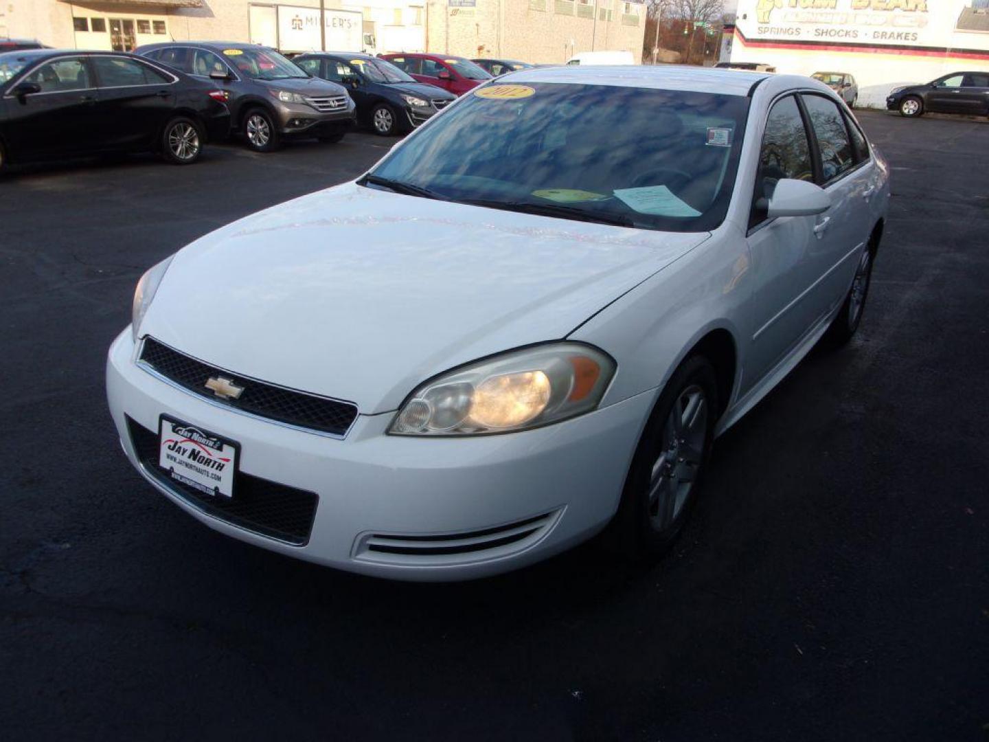 2012 WHITE CHEVROLET IMPALA LT (2G1WG5E35C1) with an 3.6L engine, Automatic transmission, located at 501 E. Columbia St., Springfield, OH, 45503, (800) 262-7122, 39.925262, -83.801796 - *** LT *** Remote Start *** Serviced and Detailed *** Jay North Auto has offered hand picked vehicles since 1965! Our customer's enjoy a NO pressure buying experience with a small town feel. All of our vehicles get fully inspected and detailed. We are a preferred dealer for many local credit uni - Photo#3