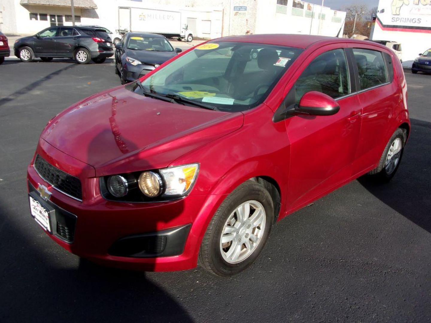 2014 RED CHEVROLET SONIC LT (1G1JC6SH6E4) with an 1.8L engine, Automatic transmission, located at 501 E. Columbia St., Springfield, OH, 45503, (800) 262-7122, 39.925262, -83.801796 - Photo#3