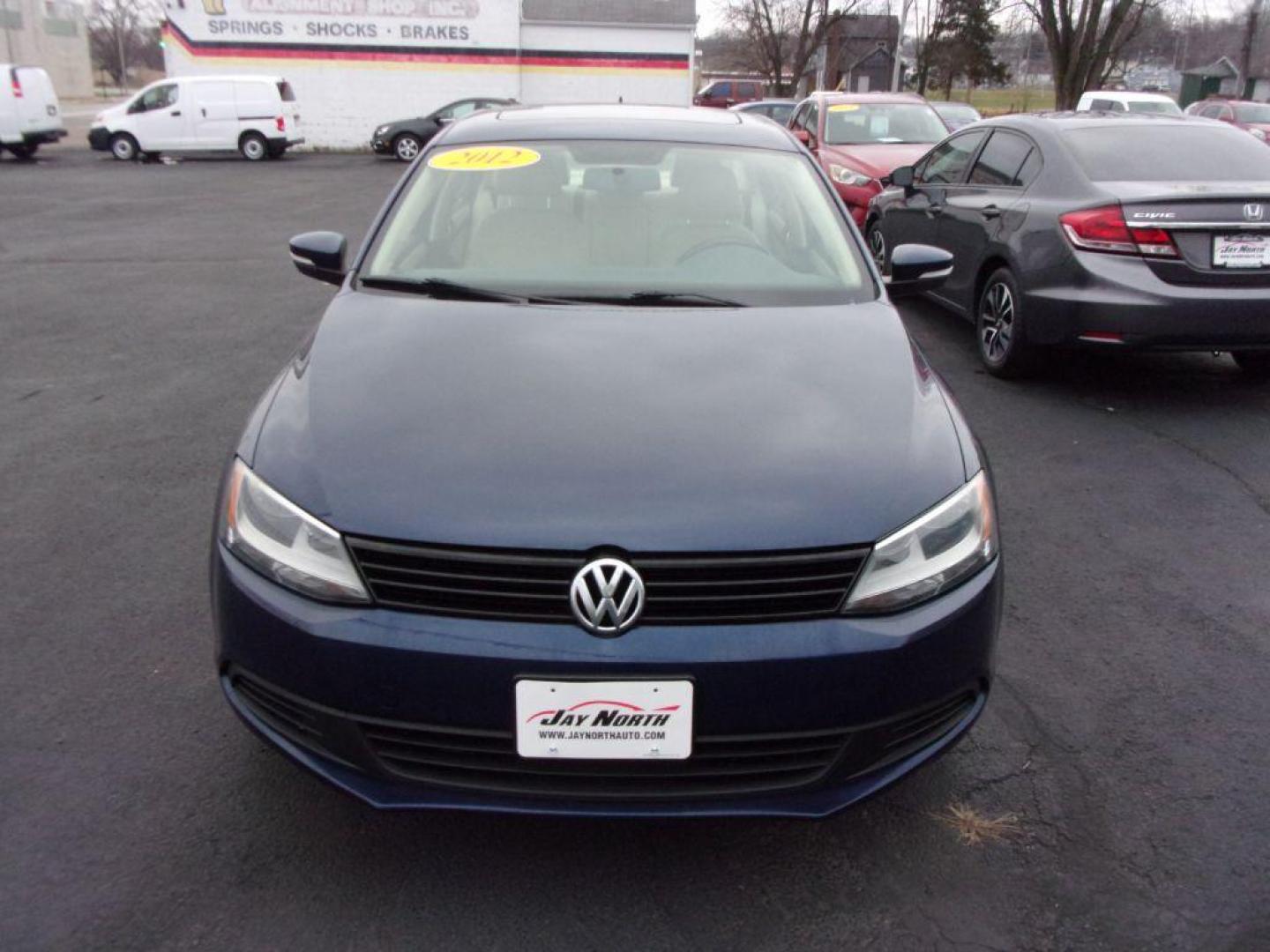 2012 BLUE VOLKSWAGEN JETTA SE (3VWDP7AJ0CM) with an 2.5L engine, Automatic transmission, located at 501 E. Columbia St., Springfield, OH, 45503, (800) 262-7122, 39.925262, -83.801796 - *** SE *** Serviced and Detailed *** Jay North Auto has offered hand picked vehicles since 1965! Our customer's enjoy a NO pressure buying experience with a small town feel. All of our vehicles get fully inspected and detailed. We are a preferred dealer for many local credit unions and lenders. - Photo#16