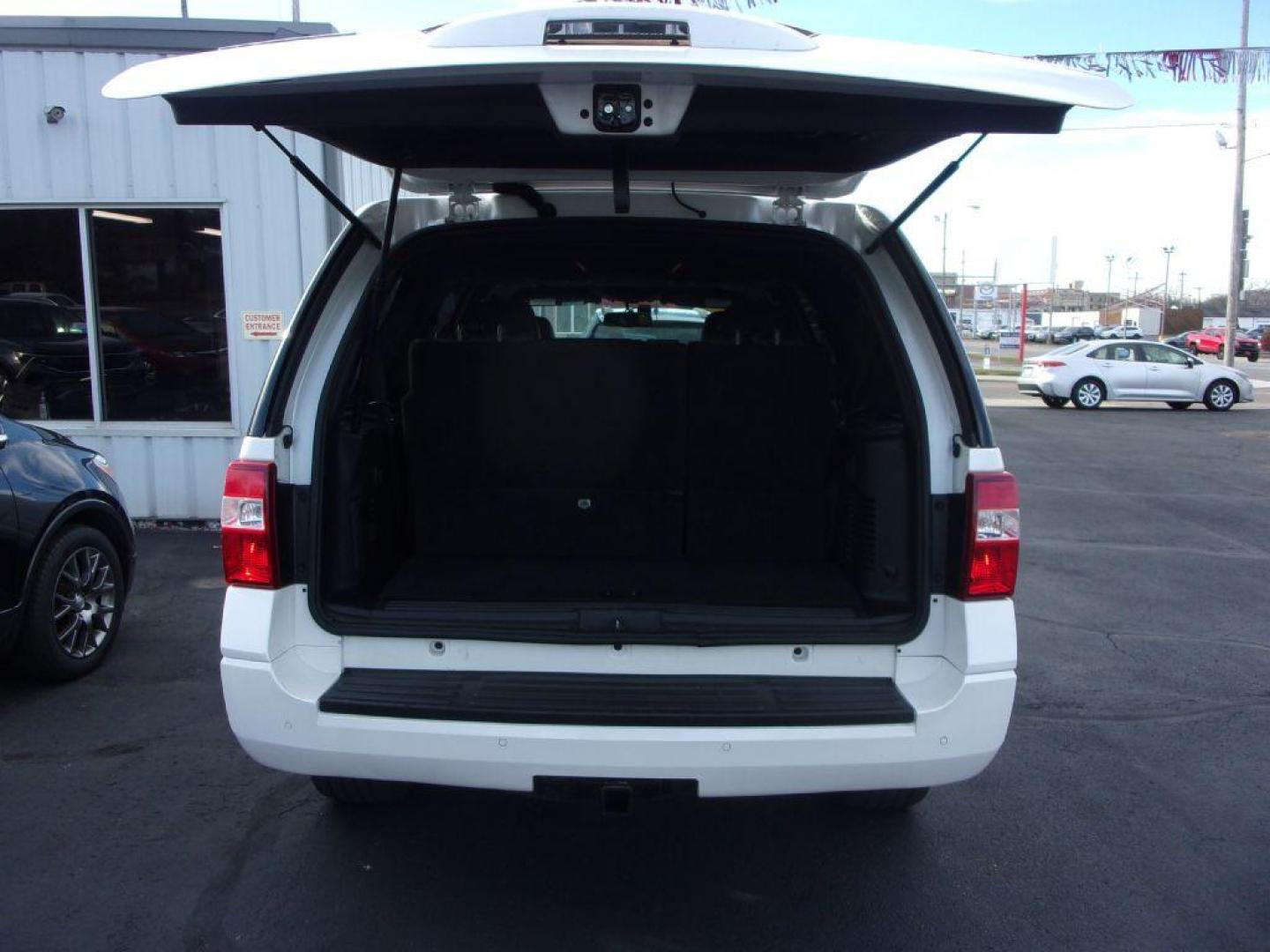 2014 WHITE FORD EXPEDITION LIMITED (1FMJU2A57EE) with an 5.4L engine, Automatic transmission, located at 501 E. Columbia St., Springfield, OH, 45503, (800) 262-7122, 39.925262, -83.801796 - *** LOW MILEAGE *** 1 Owner *** Limited *** Loaded *** Power Running Boards *** Second Row Buckets *** Serviced and Detailed *** Power third row folding seats *** Premium Audio w/ Sub *** Touchscreen Navigation *** 5.4L V8 w/ 4x4 **** WOW *** Jay North Auto has offered hand picked vehicles since - Photo#6