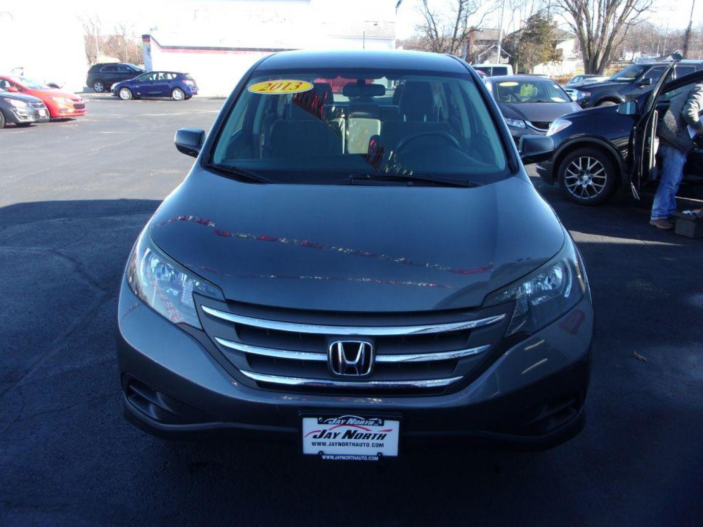 2013 GRAY HONDA CR-V LX (5J6RM4H34DL) with an 2.4L engine, Automatic transmission, located at 501 E. Columbia St., Springfield, OH, 45503, (800) 262-7122, 39.925262, -83.801796 - *** 1 Owner w/ Clean CarFax *** Regular Oil Changes *** Serviced and Detailed *** New Tires *** All Wheel Drive *** Jay North Auto has offered hand picked vehicles since 1965! Our customer's enjoy a NO pressure buying experience with a small town feel. All of our vehicles get fully inspected and - Photo#1