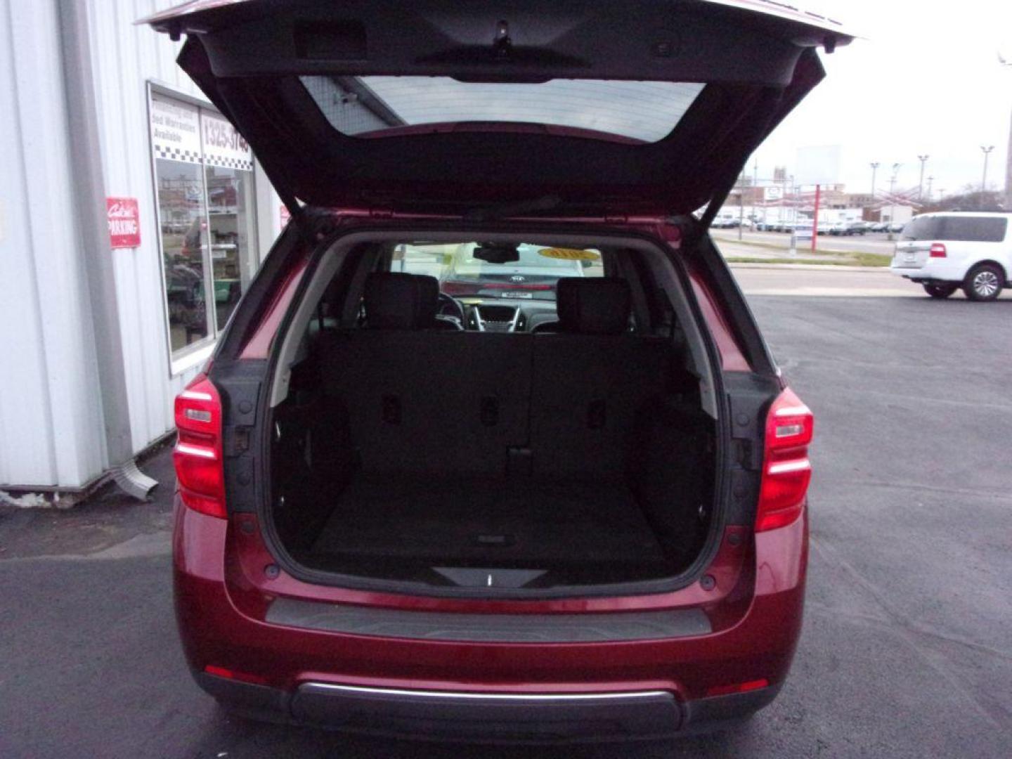 2016 RED CHEVROLET EQUINOX LTZ (2GNALDEK4G1) with an 2.4L engine, Automatic transmission, located at 501 E. Columbia St., Springfield, OH, 45503, (800) 262-7122, 39.925262, -83.801796 - *** LTZ *** Serviced and Detailed *** Jay North Auto has offered hand picked vehicles since 1965! Our customer's enjoy a NO pressure buying experience with a small town feel. All of our vehicles get fully inspected and detailed. We are a preferred dealer for many local credit unions and lenders - Photo#1