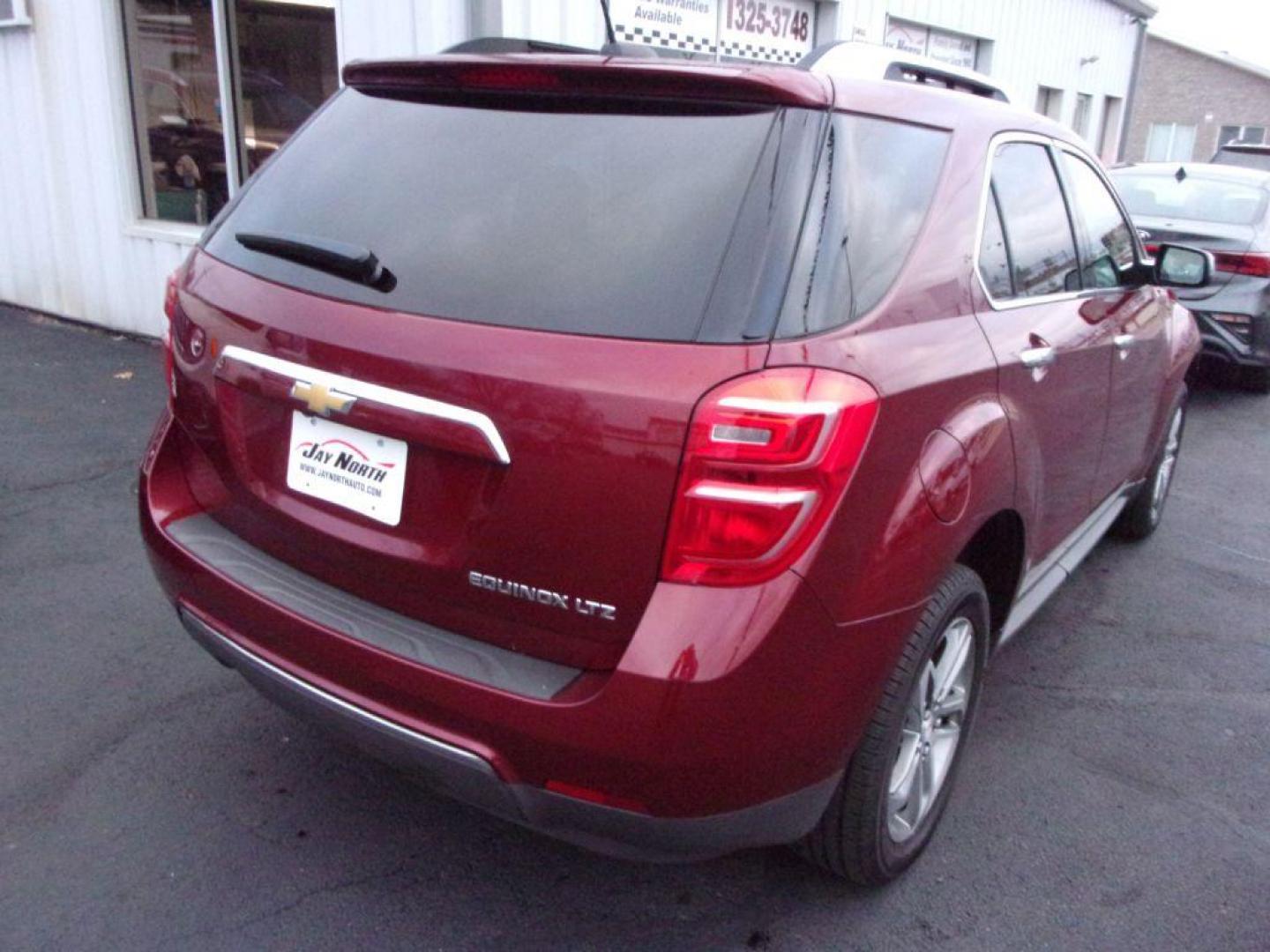 2016 RED CHEVROLET EQUINOX LTZ (2GNALDEK4G1) with an 2.4L engine, Automatic transmission, located at 501 E. Columbia St., Springfield, OH, 45503, (800) 262-7122, 39.925262, -83.801796 - *** LTZ *** Serviced and Detailed *** Jay North Auto has offered hand picked vehicles since 1965! Our customer's enjoy a NO pressure buying experience with a small town feel. All of our vehicles get fully inspected and detailed. We are a preferred dealer for many local credit unions and lenders - Photo#2