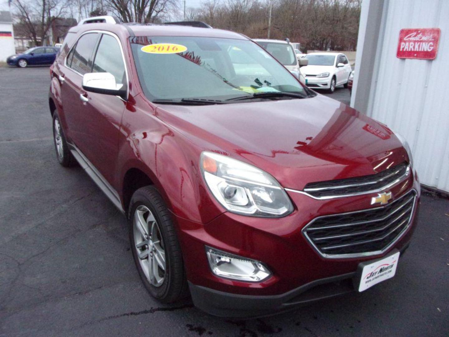 2016 RED CHEVROLET EQUINOX LTZ (2GNALDEK4G1) with an 2.4L engine, Automatic transmission, located at 501 E. Columbia St., Springfield, OH, 45503, (800) 262-7122, 39.925262, -83.801796 - *** LTZ *** Serviced and Detailed *** Jay North Auto has offered hand picked vehicles since 1965! Our customer's enjoy a NO pressure buying experience with a small town feel. All of our vehicles get fully inspected and detailed. We are a preferred dealer for many local credit unions and lenders - Photo#7