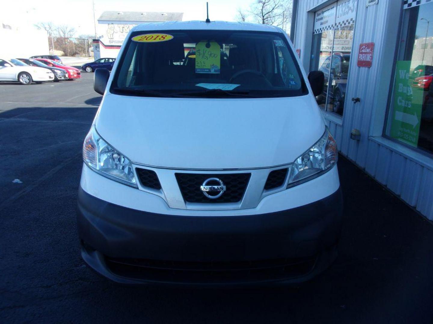 2018 WHITE NISSAN NV200 2.5S (3N6CM0KN1JK) with an 2.0L engine, Continuously Variable transmission, located at 501 E. Columbia St., Springfield, OH, 45503, (800) 262-7122, 39.925262, -83.801796 - Photo#1