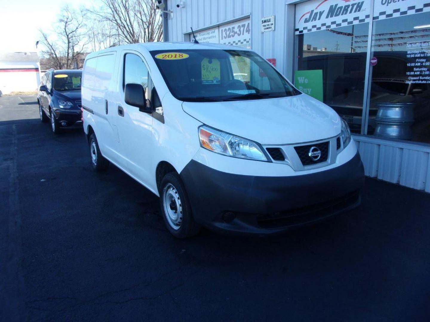 2018 WHITE NISSAN NV200 2.5S (3N6CM0KN1JK) with an 2.0L engine, Continuously Variable transmission, located at 501 E. Columbia St., Springfield, OH, 45503, (800) 262-7122, 39.925262, -83.801796 - Photo#2