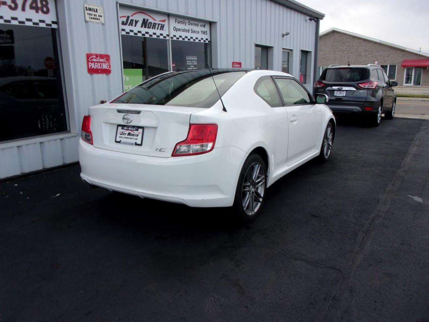 2013 WHITE SCION TC (JTKJF5C73D3) with an 2.5L engine, 6-Speed Manual transmission, located at 501 E. Columbia St., Springfield, OH, 45503, (800) 262-7122, 39.925262, -83.801796 - Photo#3