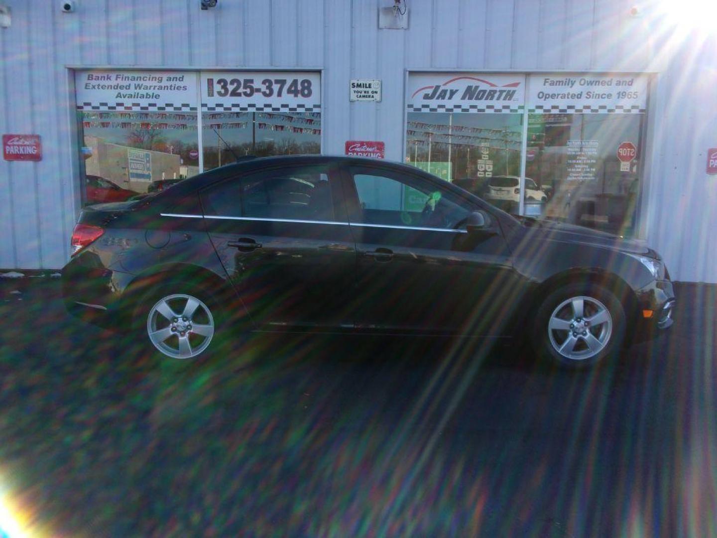 2015 BLACK CHEVROLET CRUZE LT (1G1PC5SB2F7) with an 1.4L engine, Automatic transmission, located at 501 E. Columbia St., Springfield, OH, 45503, (800) 262-7122, 39.925262, -83.801796 - ***Gas Saver***LT***Remote Start***Back-up Camera***Serviced and Detailed*** Jay North Auto has offered hand picked vehicles since 1965! Our customer's enjoy a NO pressure buying experience with a small town feel. All of our vehicles get fully inspected and detailed. We are a preferred dealer fo - Photo#2