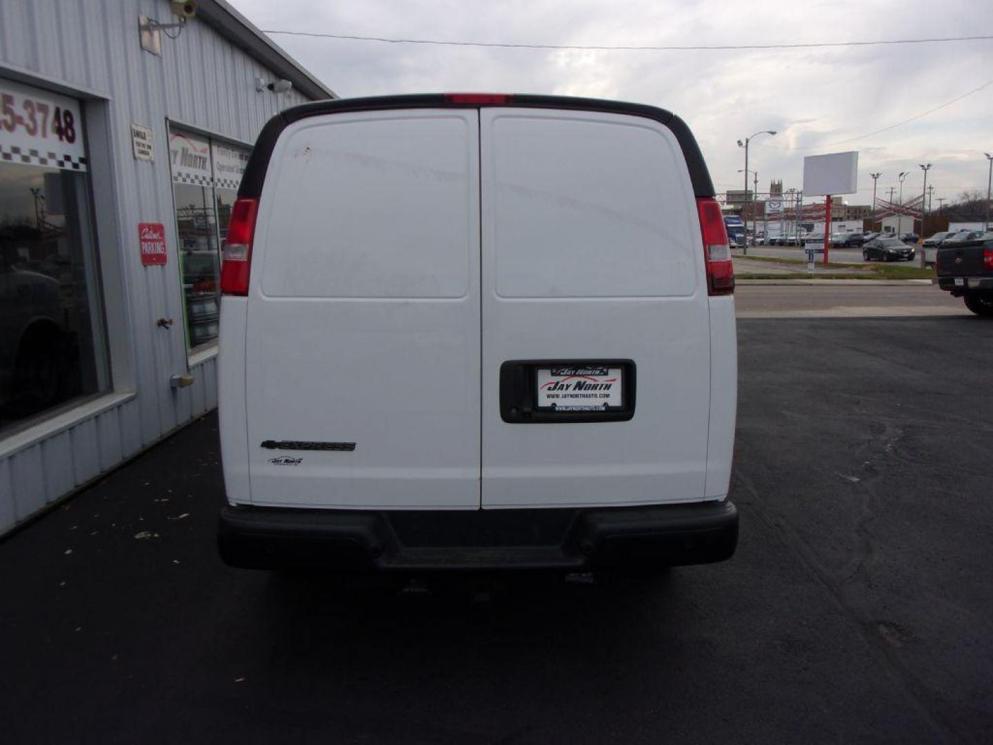 2019 WHITE CHEVROLET EXPRESS G2500 CARGO (1GCWGAFP9K1) with an 4.3L engine, Automatic transmission, located at 501 E. Columbia St., Springfield, OH, 45503, (800) 262-7122, 39.925262, -83.801796 - ***Clean Carfax***1-Owner***Racks and Bins***New Tires***G2500*** Jay North Auto has offered hand picked vehicles since 1965! Our customer's enjoy a NO pressure buying experience with a small town feel. All of our vehicles get fully inspected and detailed. We are a preferred dealer for many loca - Photo#4