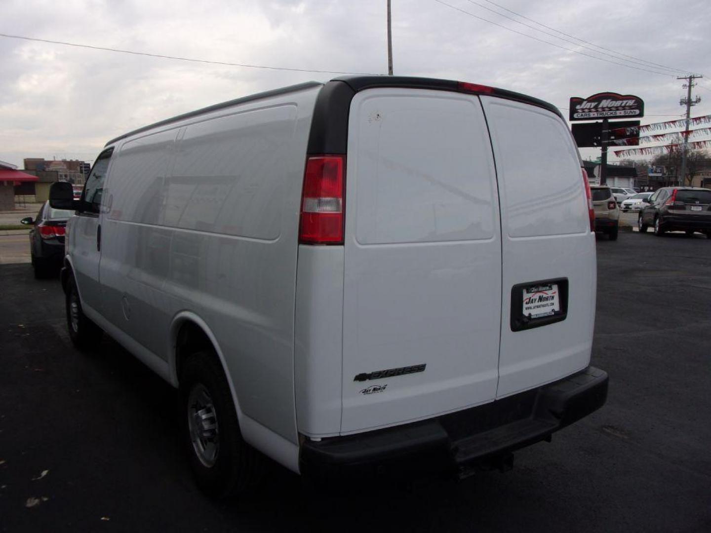 2019 WHITE CHEVROLET EXPRESS G2500 CARGO (1GCWGAFP9K1) with an 4.3L engine, Automatic transmission, located at 501 E. Columbia St., Springfield, OH, 45503, (800) 262-7122, 39.925262, -83.801796 - ***Clean Carfax***1-Owner***Racks and Bins***New Tires***G2500*** Jay North Auto has offered hand picked vehicles since 1965! Our customer's enjoy a NO pressure buying experience with a small town feel. All of our vehicles get fully inspected and detailed. We are a preferred dealer for many loca - Photo#5