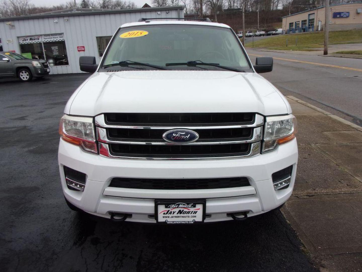 2015 WHITE FORD EXPEDITION EL XLT (1FMJK1JT1FE) with an 3.5L engine, Automatic transmission, located at 501 E. Columbia St., Springfield, OH, 45503, (800) 262-7122, 39.925262, -83.801796 - *** XLT *** 4WD *** Heated and Cooled Leather *** Premium Audio w/ Navigation and Sync *** Power 3rd Row *** Power Lift Gate *** Serviced and Detailed *** Jay North Auto has offered hand picked vehicles since 1965! Our customer's enjoy a NO pressure buying experience with a small town feel. All - Photo#1