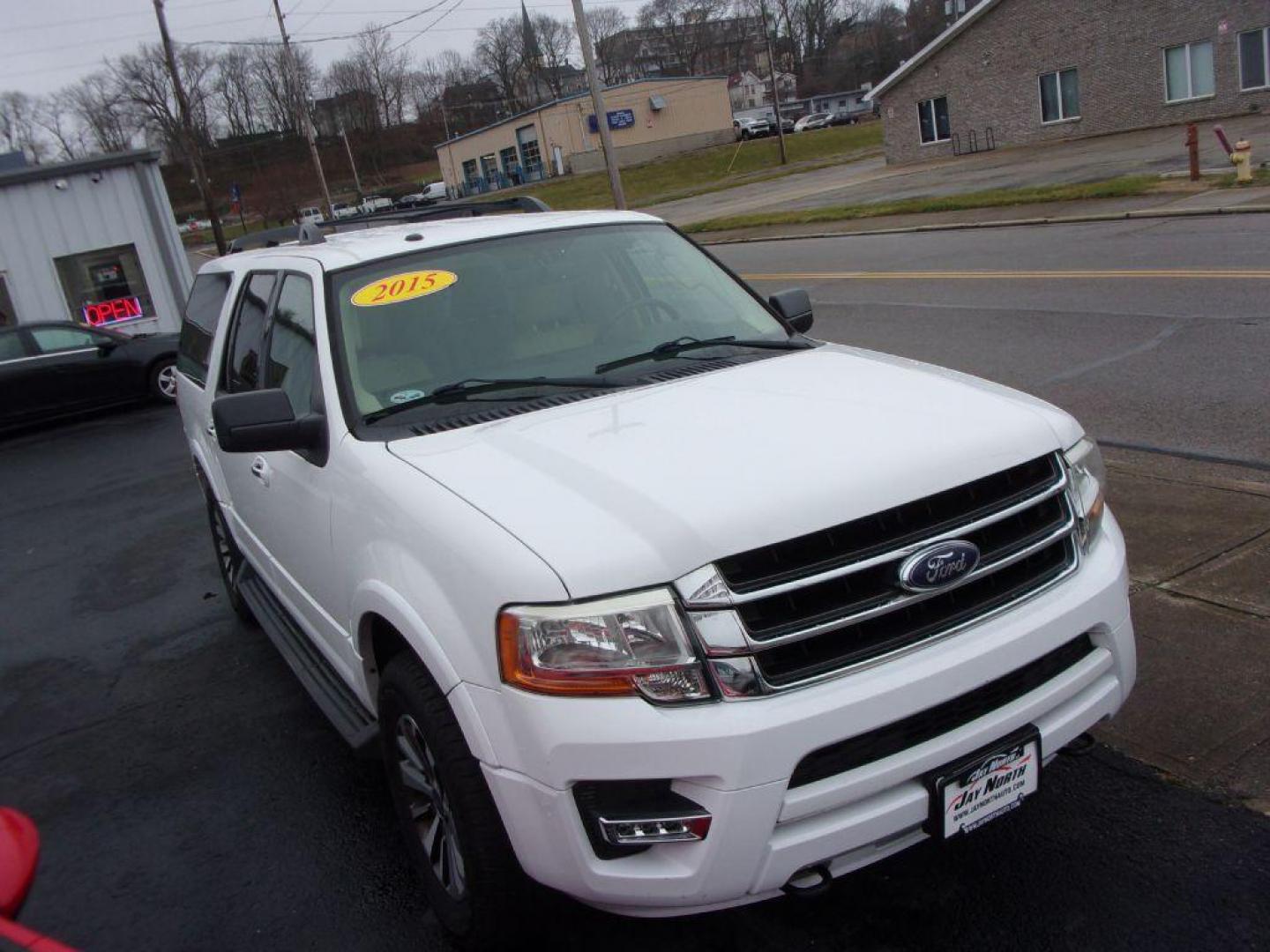 2015 WHITE FORD EXPEDITION EL XLT (1FMJK1JT1FE) with an 3.5L engine, Automatic transmission, located at 501 E. Columbia St., Springfield, OH, 45503, (800) 262-7122, 39.925262, -83.801796 - *** XLT *** 4WD *** Heated and Cooled Leather *** Premium Audio w/ Navigation and Sync *** Power 3rd Row *** Power Lift Gate *** Serviced and Detailed *** Jay North Auto has offered hand picked vehicles since 1965! Our customer's enjoy a NO pressure buying experience with a small town feel. All - Photo#2