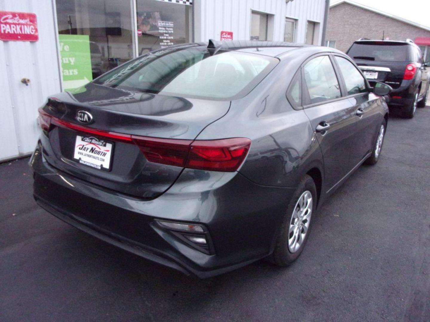 2019 GRAY KIA FORTE FE (3KPF24AD2KE) with an 2.0L engine, Continuously Variable transmission, located at 501 E. Columbia St., Springfield, OH, 45503, (800) 262-7122, 39.925262, -83.801796 - MECHANICAL 2.0L Multi-Port Injection (MPI) 4-Cyl Engine Intelligent Variable Transmission (IVT) Drive Mode Select (DMS) 15'' Steel Wheels with Wheel Covers SAFETY Dual Front Advanced Airbags Dual Front Seat-Mounted Side Airbags Full-Length Side Curtain Airbags Lower Anchors and Tethers for - Photo#2