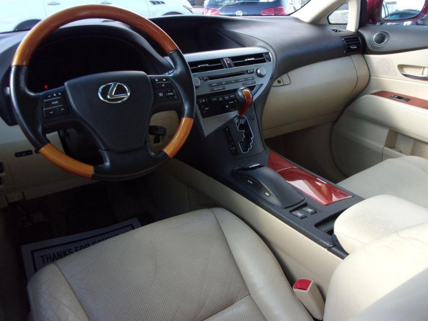 2010 RED LEXUS RX 350 (2T2BK1BA3AC) with an 3.5L engine, Automatic transmission, located at 501 E. Columbia St., Springfield, OH, 45503, (800) 262-7122, 39.925262, -83.801796 - Photo#12