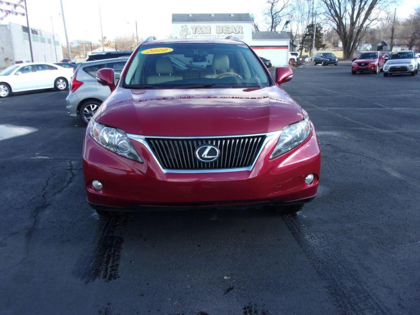 2010 RED LEXUS RX 350 (2T2BK1BA3AC) with an 3.5L engine, Automatic transmission, located at 501 E. Columbia St., Springfield, OH, 45503, (800) 262-7122, 39.925262, -83.801796 - Photo#1