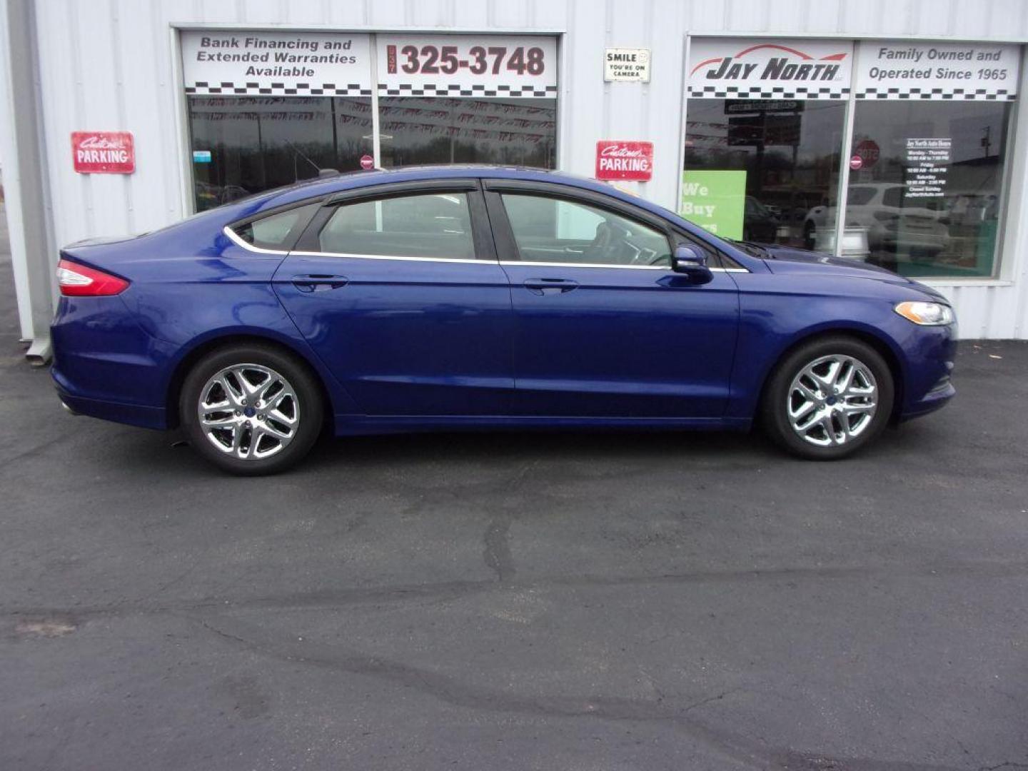 2016 BLUE FORD FUSION SE (1FA6P0H73G5) with an 2.5L engine, Automatic transmission, located at 501 E. Columbia St., Springfield, OH, 45503, (800) 262-7122, 39.925262, -83.801796 - *** NICE *** Serviced and Detailed *** Back Up Camera *** 34 MPG HWY *** Jay North Auto has offered hand picked vehicles since 1965! Our customer's enjoy a NO pressure buying experience with a small town feel. All of our vehicles get fully inspected and detailed. We are a preferred dealer for m - Photo#0