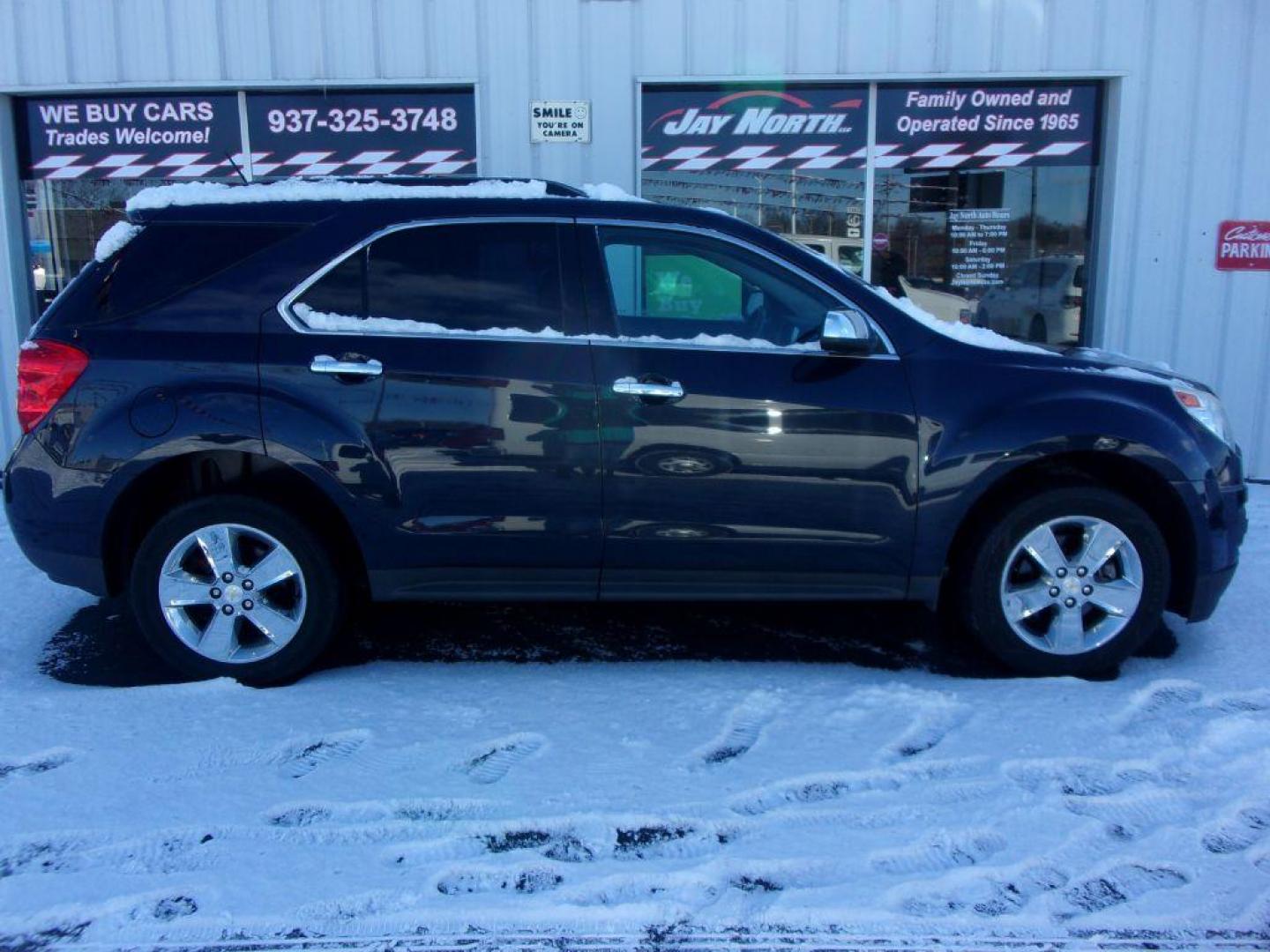 2015 BLUE CHEVROLET EQUINOX LT (2GNALBEK2F6) with an 2.4L engine, Automatic transmission, located at 501 E. Columbia St., Springfield, OH, 45503, (800) 262-7122, 39.925262, -83.801796 - *** Serviced and Detailed *** LT *** Remote Start *** Premium Audio w/ Back Up Camera *** 22 Service Records on Clean CarFax *** Jay North Auto has offered hand picked vehicles since 1965! Our customer's enjoy a NO pressure buying experience with a small town feel. All of our vehicles get fully - Photo#0