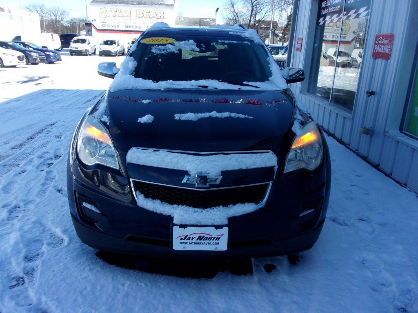 2015 BLUE CHEVROLET EQUINOX LT (2GNALBEK2F6) with an 2.4L engine, Automatic transmission, located at 501 E. Columbia St., Springfield, OH, 45503, (800) 262-7122, 39.925262, -83.801796 - *** Serviced and Detailed *** LT *** Remote Start *** Premium Audio w/ Back Up Camera *** 22 Service Records on Clean CarFax *** Jay North Auto has offered hand picked vehicles since 1965! Our customer's enjoy a NO pressure buying experience with a small town feel. All of our vehicles get fully - Photo#2