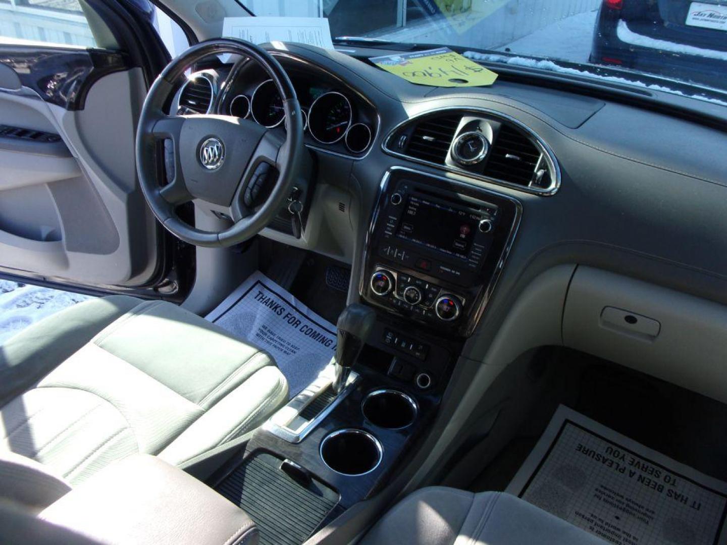 2017 GRAY BUICK ENCLAVE CONVENIENCE (5GAKRAKD7HJ) with an 3.6L engine, Automatic transmission, located at 501 E. Columbia St., Springfield, OH, 45503, (800) 262-7122, 39.925262, -83.801796 - *** Clean CarFax *** V6 fwd *** Serviced and Detailed *** NICE! *** 3rd Row Seating *** Back Up Camera *** Premium Audio w/ Touchscreen *** Power Liftgate *** Jay North Auto has offered hand picked vehicles since 1965! Our customer's enjoy a NO pressure buying experience with a small town feel. - Photo#16