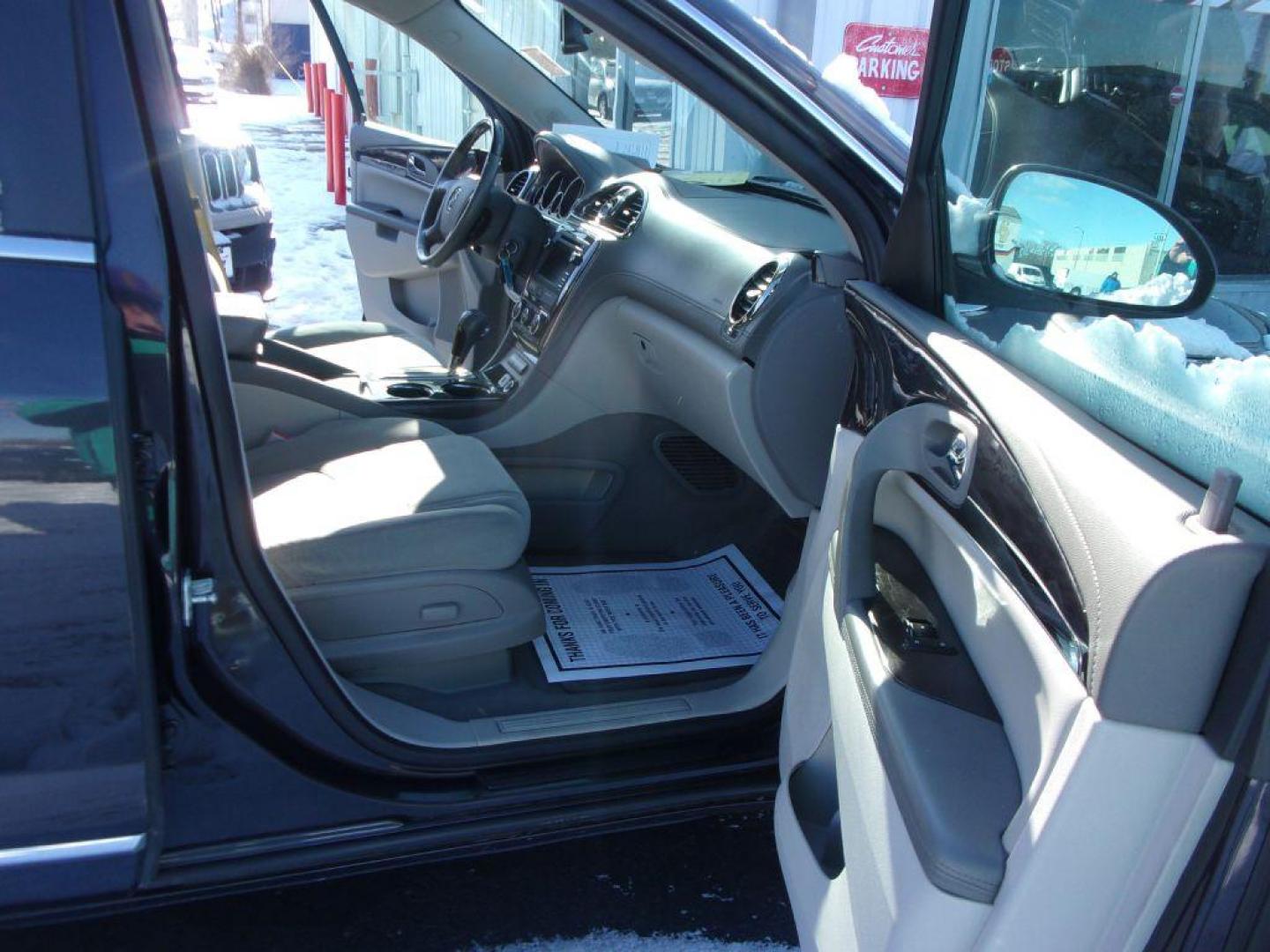 2017 GRAY BUICK ENCLAVE CONVENIENCE (5GAKRAKD7HJ) with an 3.6L engine, Automatic transmission, located at 501 E. Columbia St., Springfield, OH, 45503, (800) 262-7122, 39.925262, -83.801796 - *** Clean CarFax *** V6 fwd *** Serviced and Detailed *** NICE! *** 3rd Row Seating *** Back Up Camera *** Premium Audio w/ Touchscreen *** Power Liftgate *** Jay North Auto has offered hand picked vehicles since 1965! Our customer's enjoy a NO pressure buying experience with a small town feel. - Photo#17