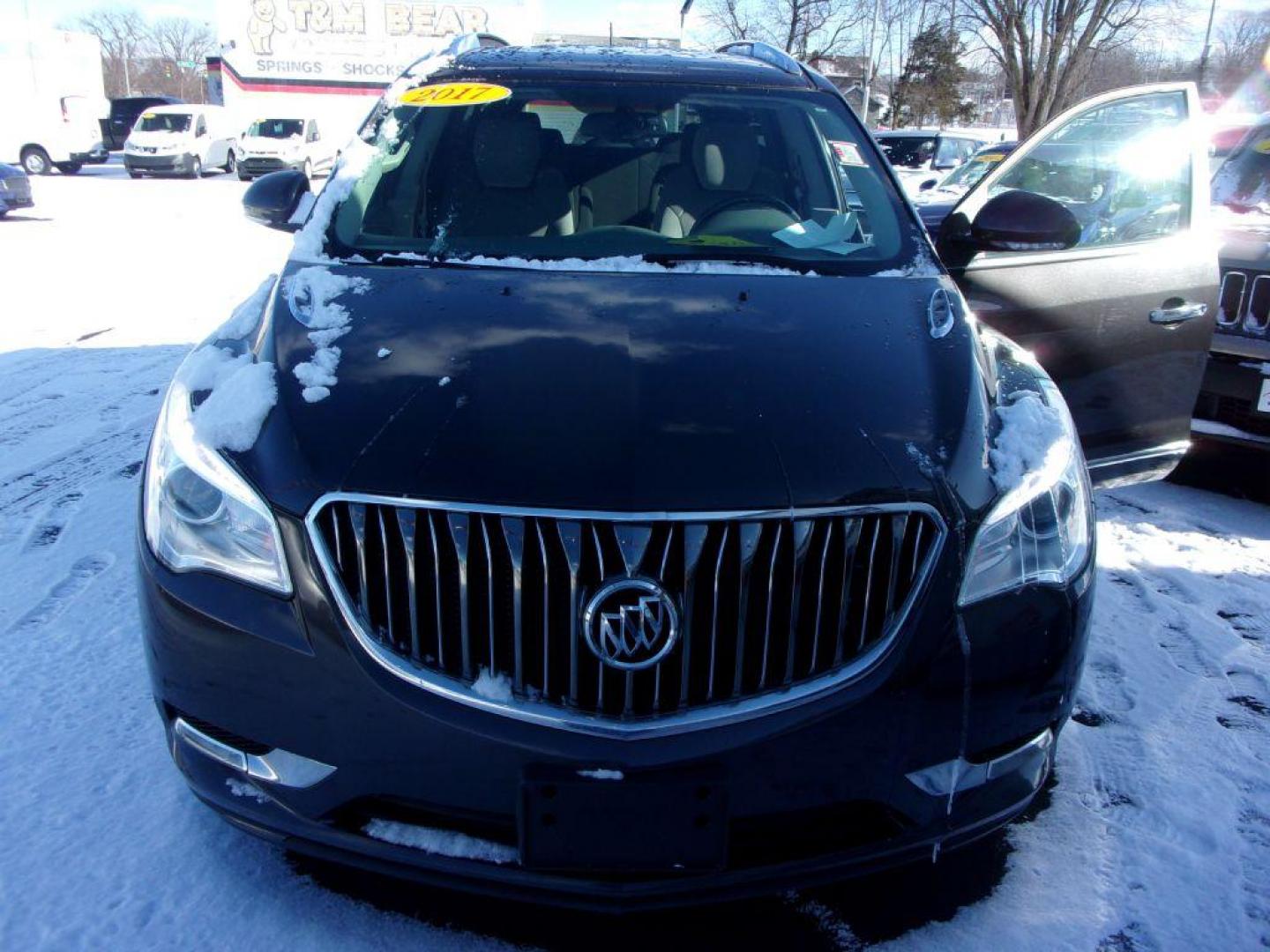 2017 GRAY BUICK ENCLAVE CONVENIENCE (5GAKRAKD7HJ) with an 3.6L engine, Automatic transmission, located at 501 E. Columbia St., Springfield, OH, 45503, (800) 262-7122, 39.925262, -83.801796 - *** Clean CarFax *** V6 fwd *** Serviced and Detailed *** NICE! *** 3rd Row Seating *** Back Up Camera *** Premium Audio w/ Touchscreen *** Power Liftgate *** Jay North Auto has offered hand picked vehicles since 1965! Our customer's enjoy a NO pressure buying experience with a small town feel. - Photo#2