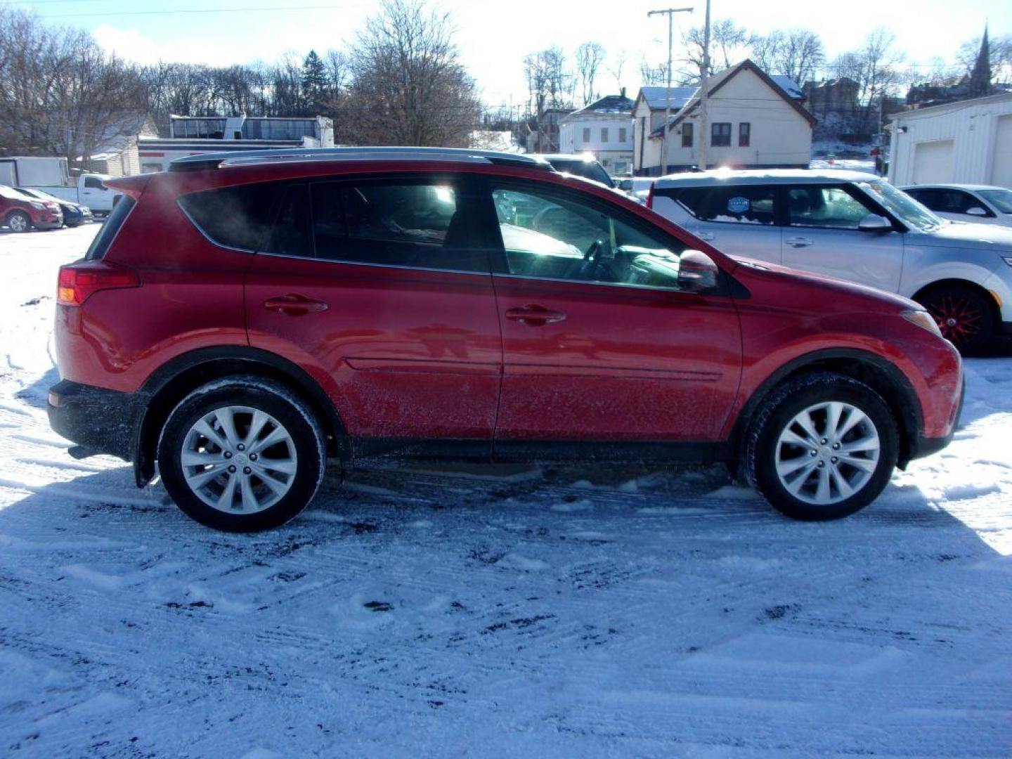 2014 RED TOYOTA RAV4 LIMITED (2T3DFREV4EW) with an 2.5L engine, Automatic transmission, located at 501 E. Columbia St., Springfield, OH, 45503, (800) 262-7122, 39.925262, -83.801796 - Photo#0