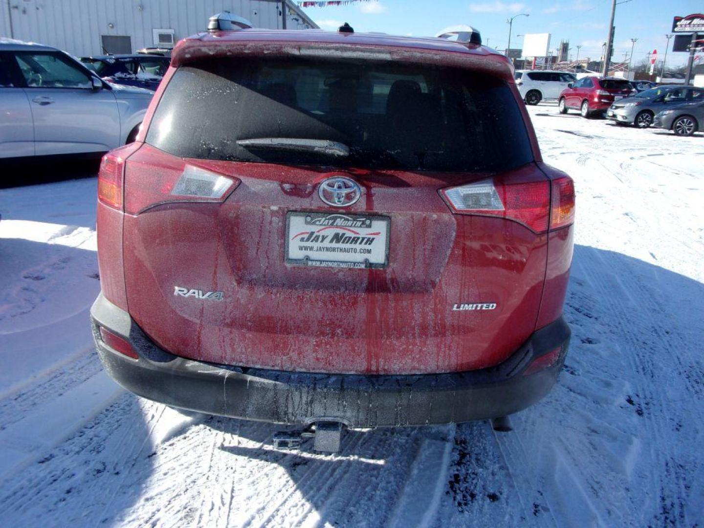 2014 RED TOYOTA RAV4 LIMITED (2T3DFREV4EW) with an 2.5L engine, Automatic transmission, located at 501 E. Columbia St., Springfield, OH, 45503, (800) 262-7122, 39.925262, -83.801796 - Photo#5