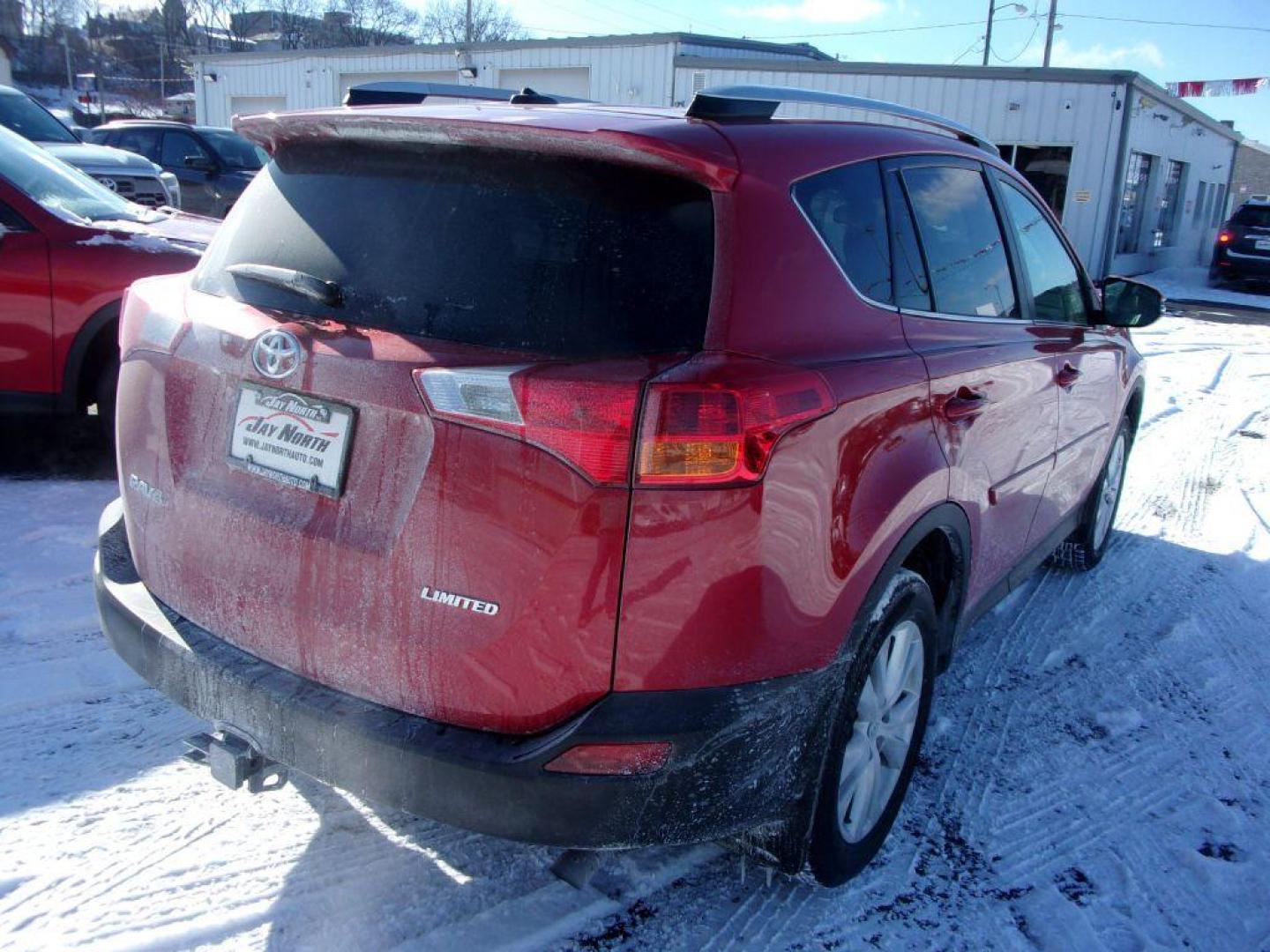 2014 RED TOYOTA RAV4 LIMITED (2T3DFREV4EW) with an 2.5L engine, Automatic transmission, located at 501 E. Columbia St., Springfield, OH, 45503, (800) 262-7122, 39.925262, -83.801796 - Photo#6