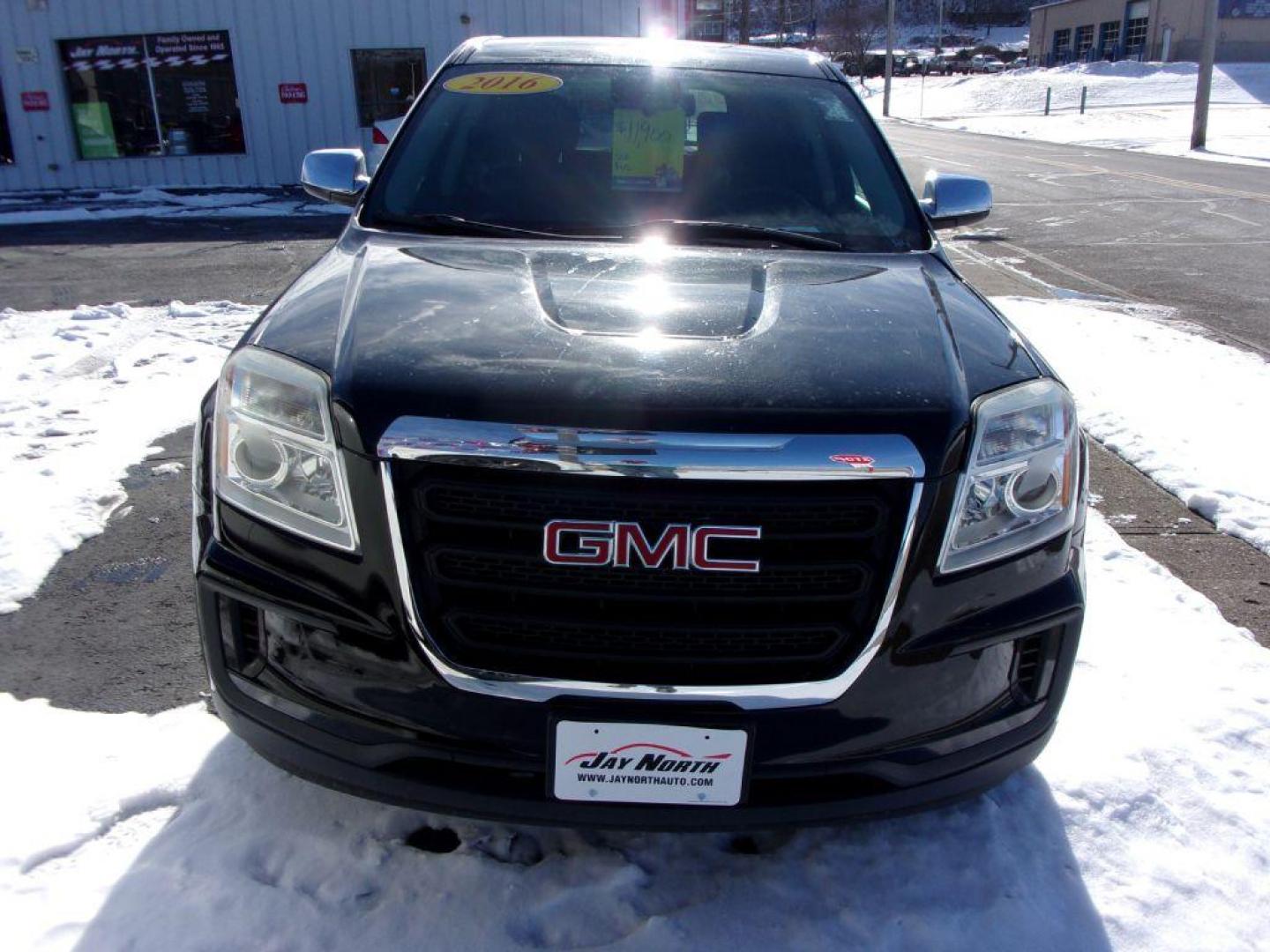 2016 BLACK GMC TERRAIN SLE (2GKALMEK9G6) with an 2.4L engine, Automatic transmission, located at 501 E. Columbia St., Springfield, OH, 45503, (800) 262-7122, 39.925262, -83.801796 - *** SLE *** FWD *** Serviced and Detailed *** Jay North Auto has offered hand picked vehicles since 1965! Our customer's enjoy a NO pressure buying experience with a small town feel. All of our vehicles get fully inspected and detailed. We are a preferred dealer for many local credit unions and - Photo#2