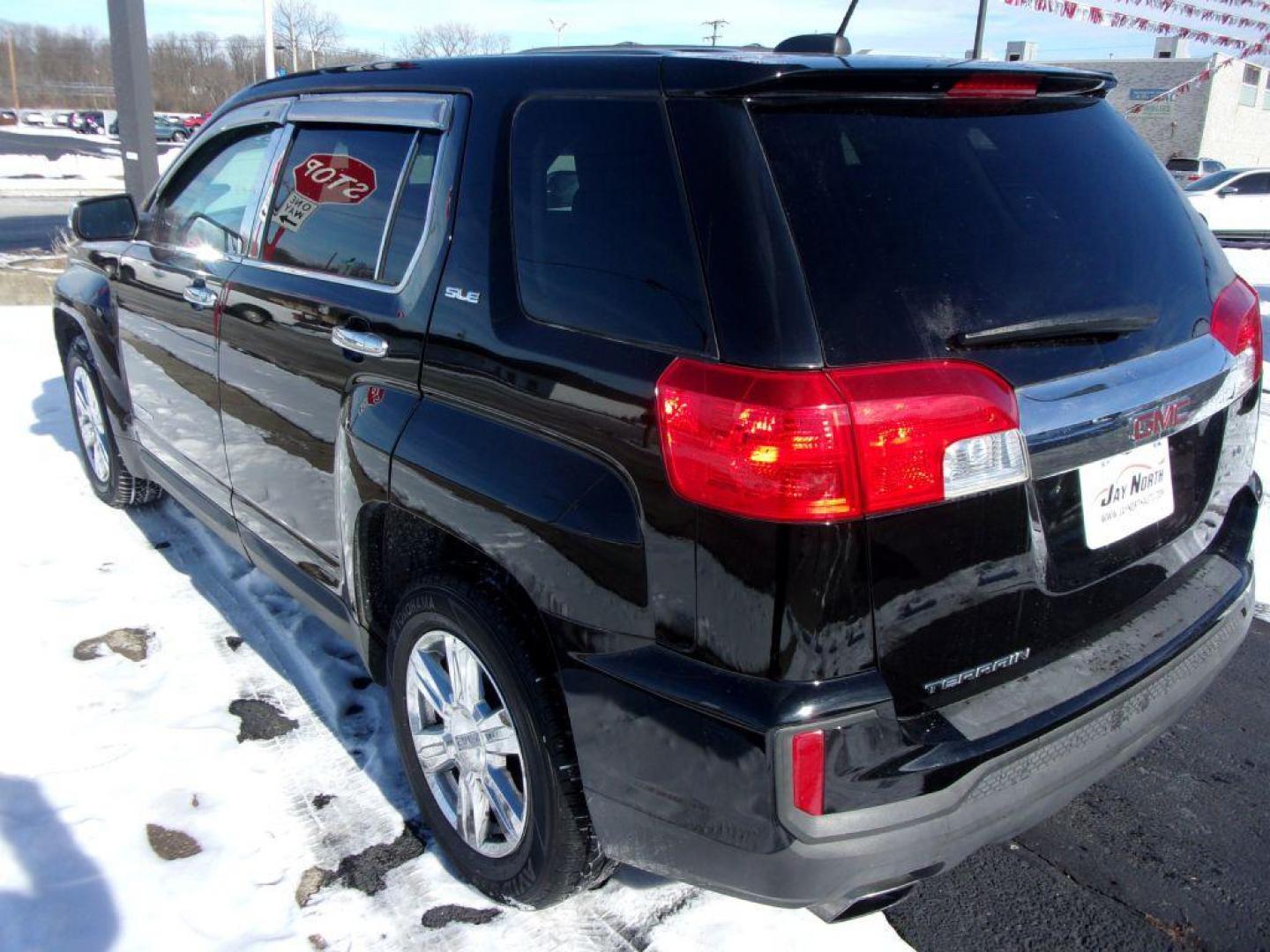 2016 BLACK GMC TERRAIN SLE (2GKALMEK9G6) with an 2.4L engine, Automatic transmission, located at 501 E. Columbia St., Springfield, OH, 45503, (800) 262-7122, 39.925262, -83.801796 - *** SLE *** FWD *** Serviced and Detailed *** Jay North Auto has offered hand picked vehicles since 1965! Our customer's enjoy a NO pressure buying experience with a small town feel. All of our vehicles get fully inspected and detailed. We are a preferred dealer for many local credit unions and - Photo#3