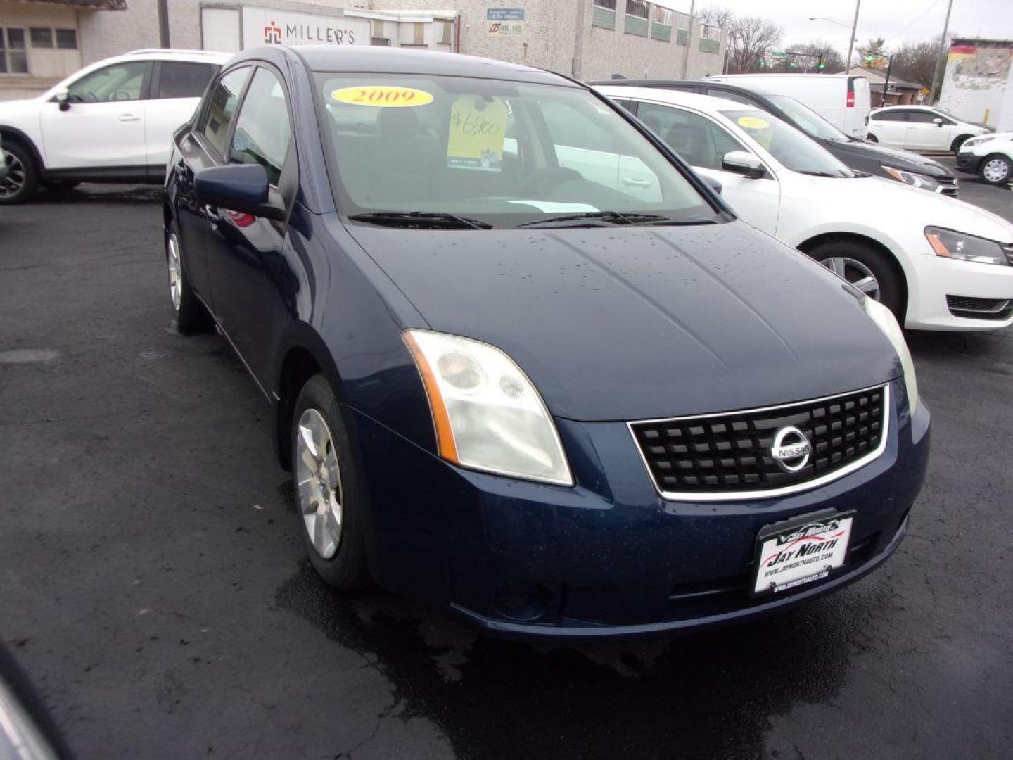 2009 BLUE NISSAN SENTRA 2.0 (3N1AB61E89L) with an 2.0L engine, Continuously Variable transmission, located at 501 E. Columbia St., Springfield, OH, 45503, (800) 262-7122, 39.925262, -83.801796 - Photo#1