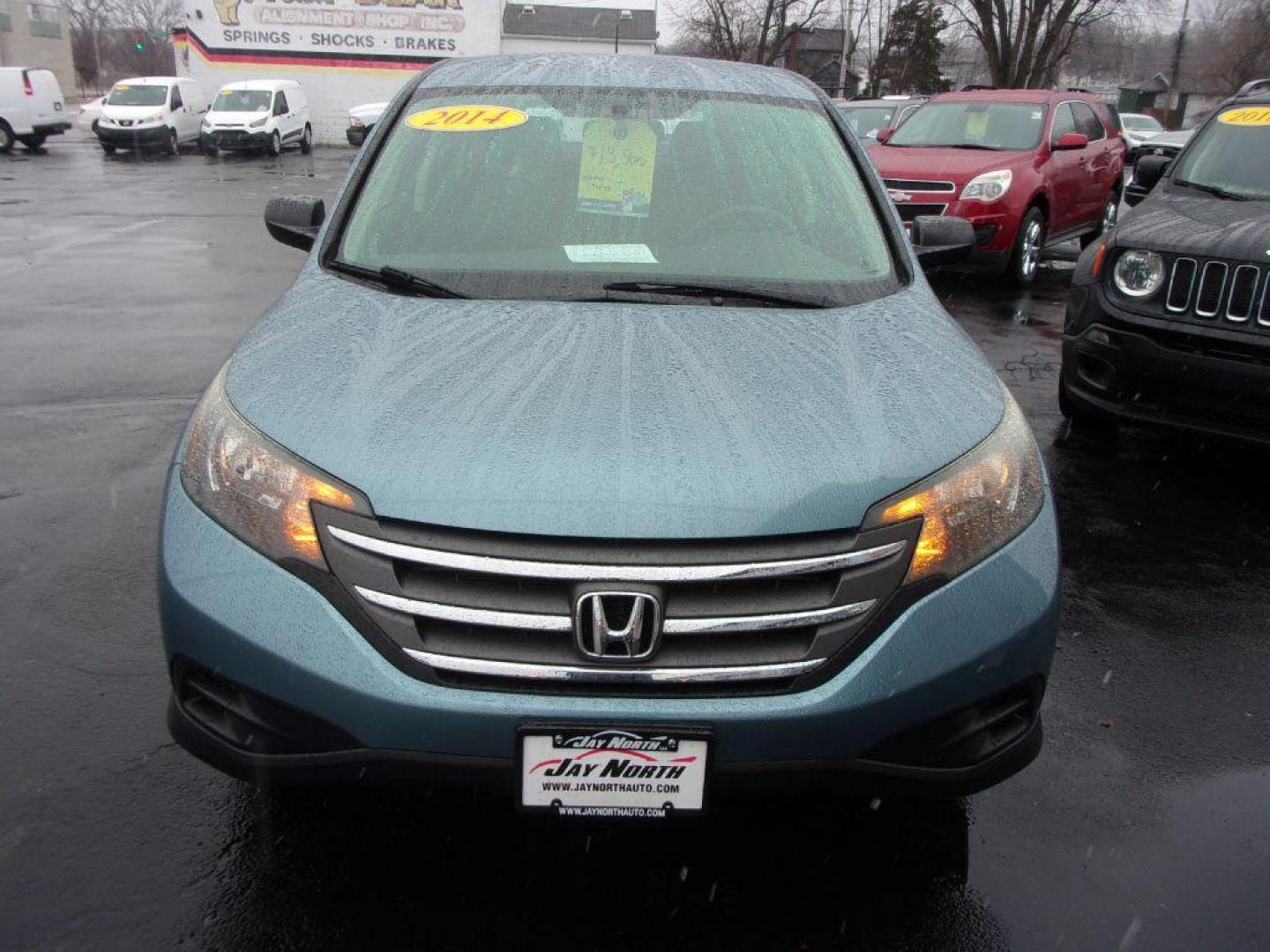 2014 BLUE HONDA CR-V LX (2HKRM4H34EH) with an 2.4L engine, Automatic transmission, located at 501 E. Columbia St., Springfield, OH, 45503, (800) 262-7122, 39.925262, -83.801796 - Photo#2