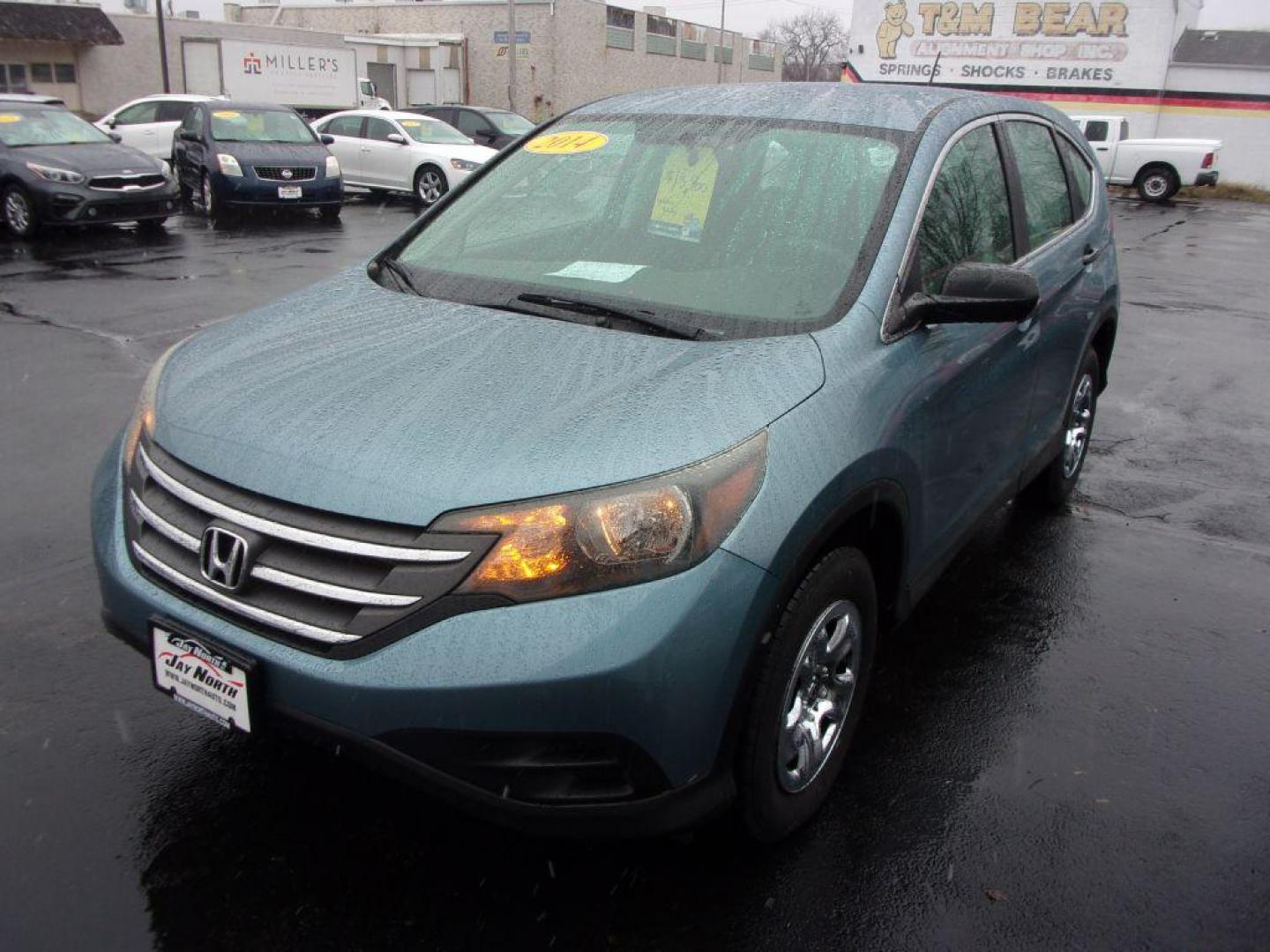 2014 BLUE HONDA CR-V LX (2HKRM4H34EH) with an 2.4L engine, Automatic transmission, located at 501 E. Columbia St., Springfield, OH, 45503, (800) 262-7122, 39.925262, -83.801796 - Photo#3