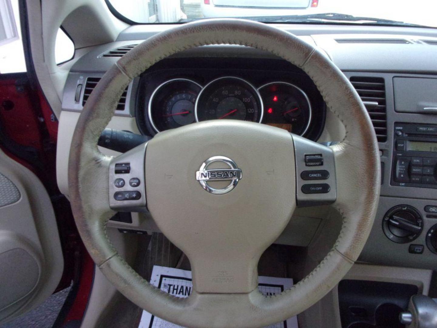 2007 RED NISSAN VERSA S (3N1BC11E77L) with an 1.8L engine, Automatic transmission, located at 501 E. Columbia St., Springfield, OH, 45503, (800) 262-7122, 39.925262, -83.801796 - Photo#9