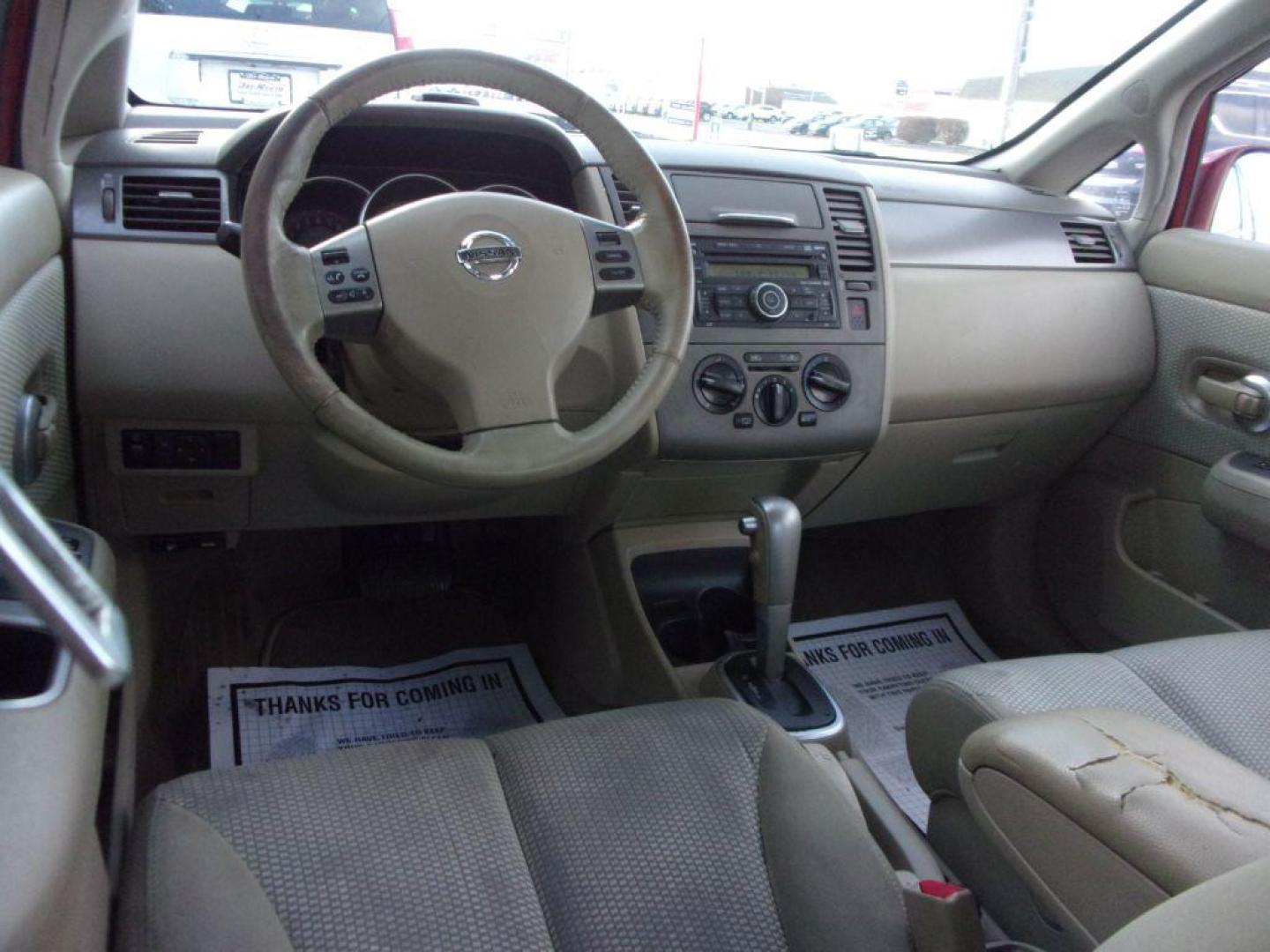 2007 RED NISSAN VERSA S (3N1BC11E77L) with an 1.8L engine, Automatic transmission, located at 501 E. Columbia St., Springfield, OH, 45503, (800) 262-7122, 39.925262, -83.801796 - Photo#11