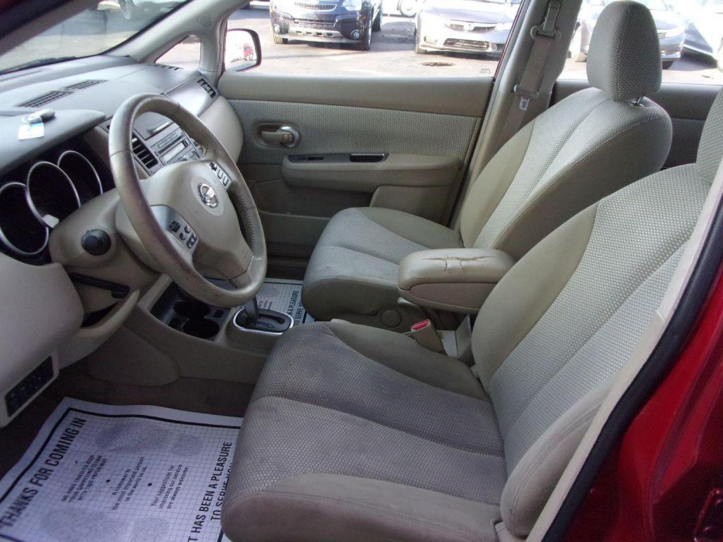 2007 RED NISSAN VERSA S (3N1BC11E77L) with an 1.8L engine, Automatic transmission, located at 501 E. Columbia St., Springfield, OH, 45503, (800) 262-7122, 39.925262, -83.801796 - Photo#8